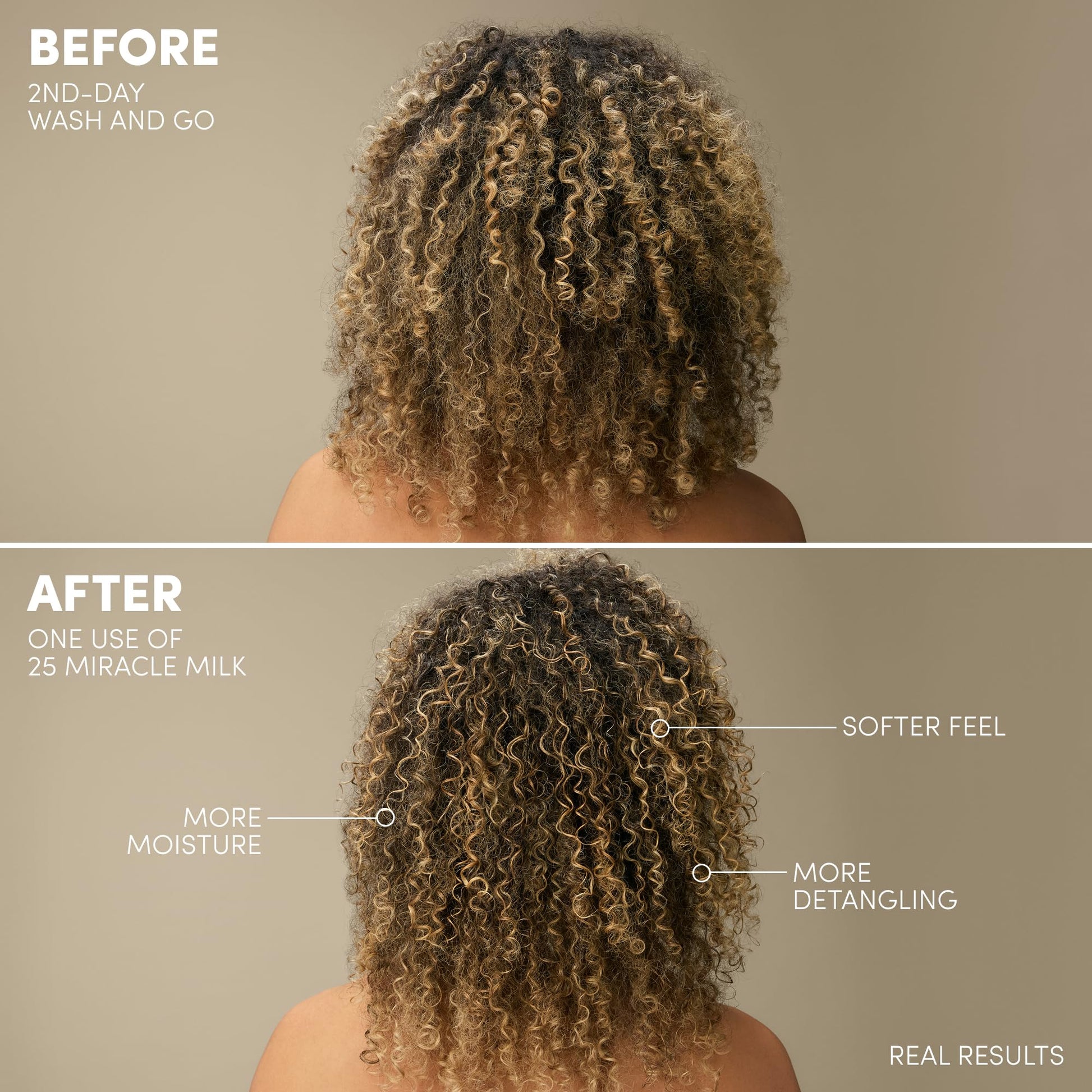 Rosy Brown Mizani 25 Benefit Miracle Milk - Leave in Conditioner for Curly Hair, With Coconut Oil, Curl Detangler Spray, Anti Frizz Heat Protectant, No Drying Alcohols, Paraben-Free, 8.5 Fl Oz