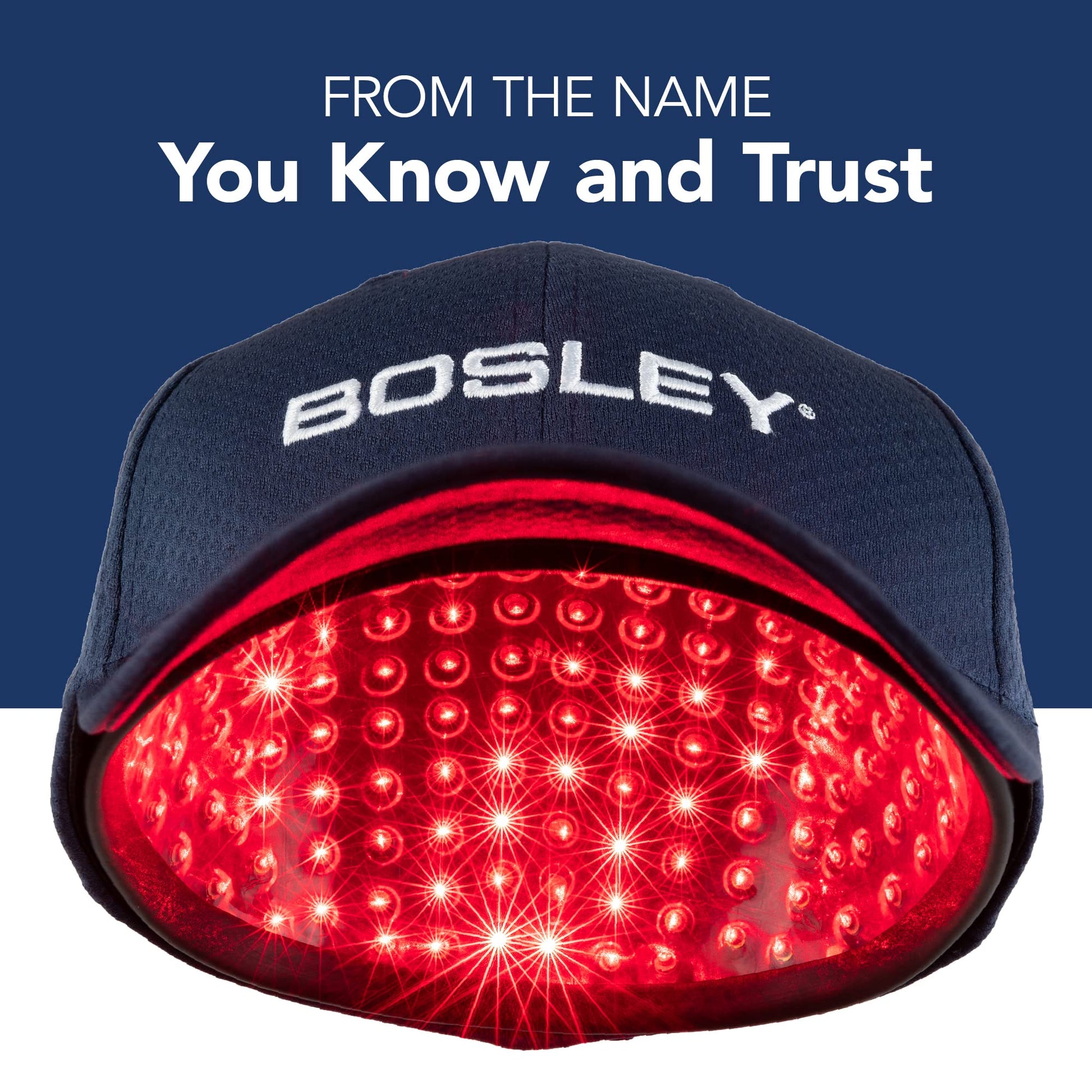 Midnight Blue Bosley Revitalizer 272 Flex 100% Laser No LEDs Hair Growth Cap (LLLT) Men and Women - Regrowth, Home Treatment, Thicker, Fuller, Healthy Hair, FDA Cleared, Large Size