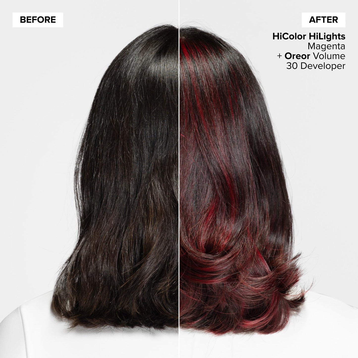 Lavender L'Oréal Technique HiColor Red HiLights - Permanent Hair Color for Dark Hair, Intense Red Highlights, No Pre-Lightening Required, Rich, No-Drip Crème, Quick Processing Time, Red