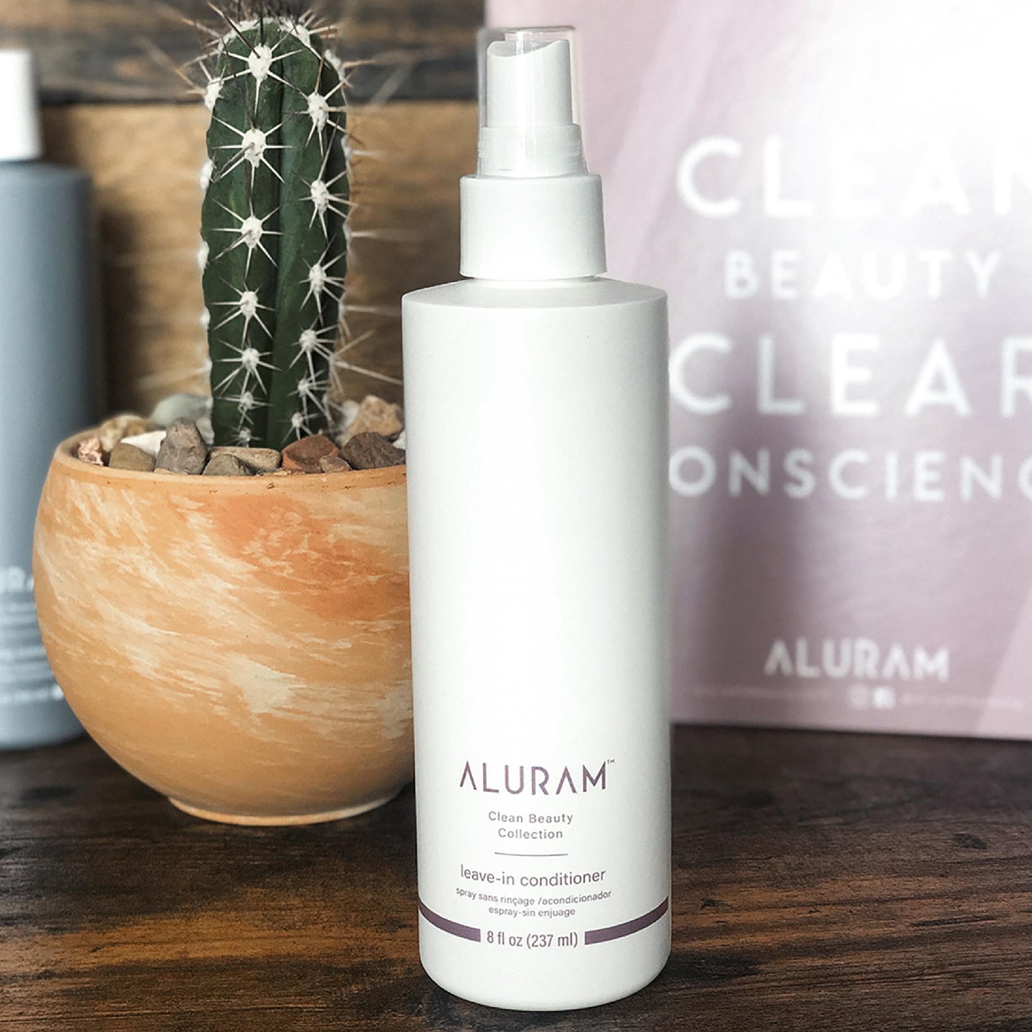 White Smoke ALURAM Coconut Water Leave-In Conditioner for Healthy, Hydrated Hair, 8 Fl Oz