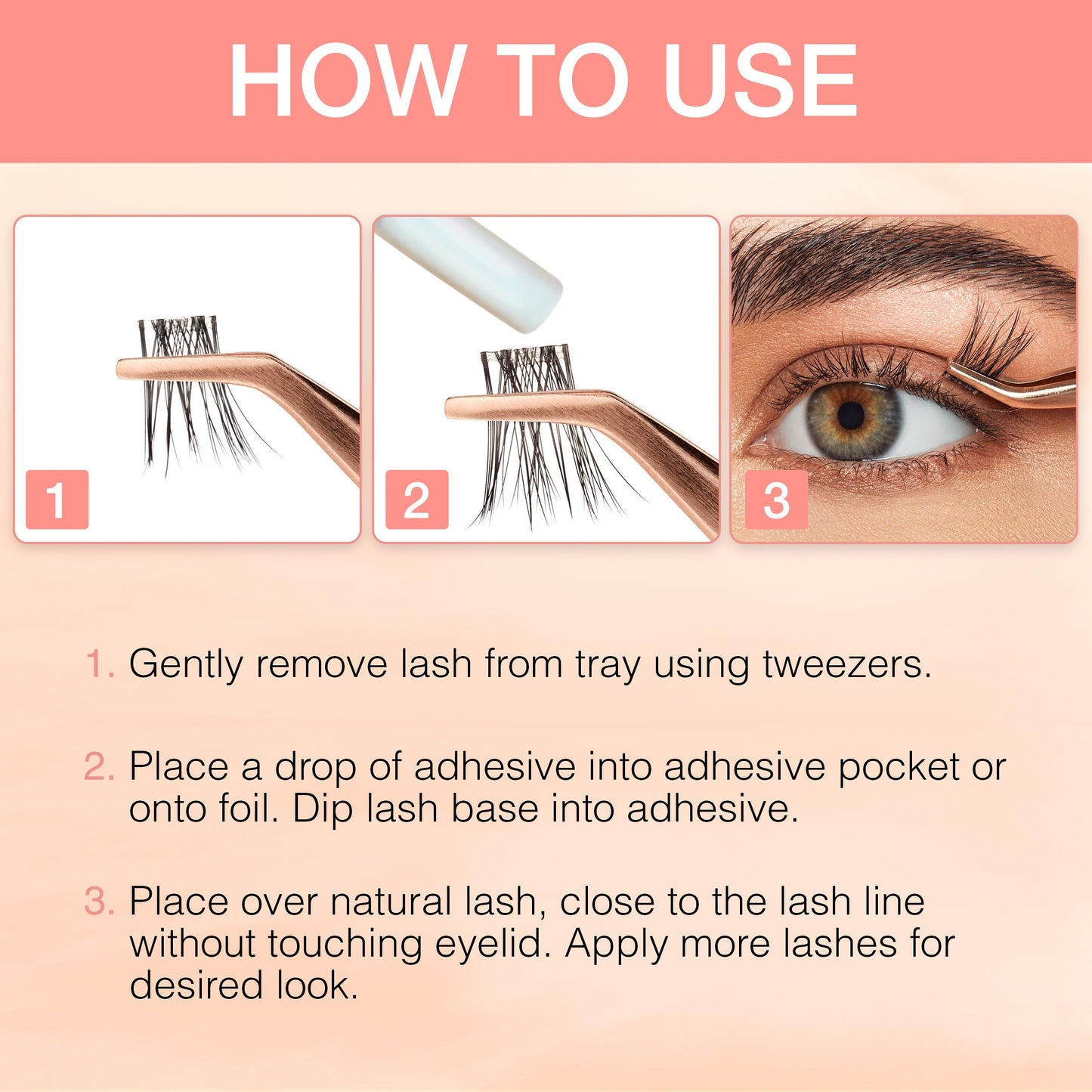 Bisque Ardell Naked Lashes Extensions Knot-Free Individual Lashes – DIY Lash Clusters Natural Look, Soft Volume Cluster Eyelash Extensions, 56 ct