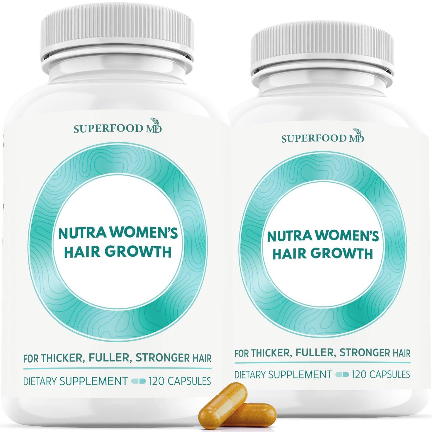 White Smoke Women's Balance Hair Growth Supplements, Ages 45 and Up, Customer Proven for Visibly Thicker Hair and Scalp Coverage, Soy-Free, Made with 26 Ingredients including Beta Carotenes - 2 Month Supply