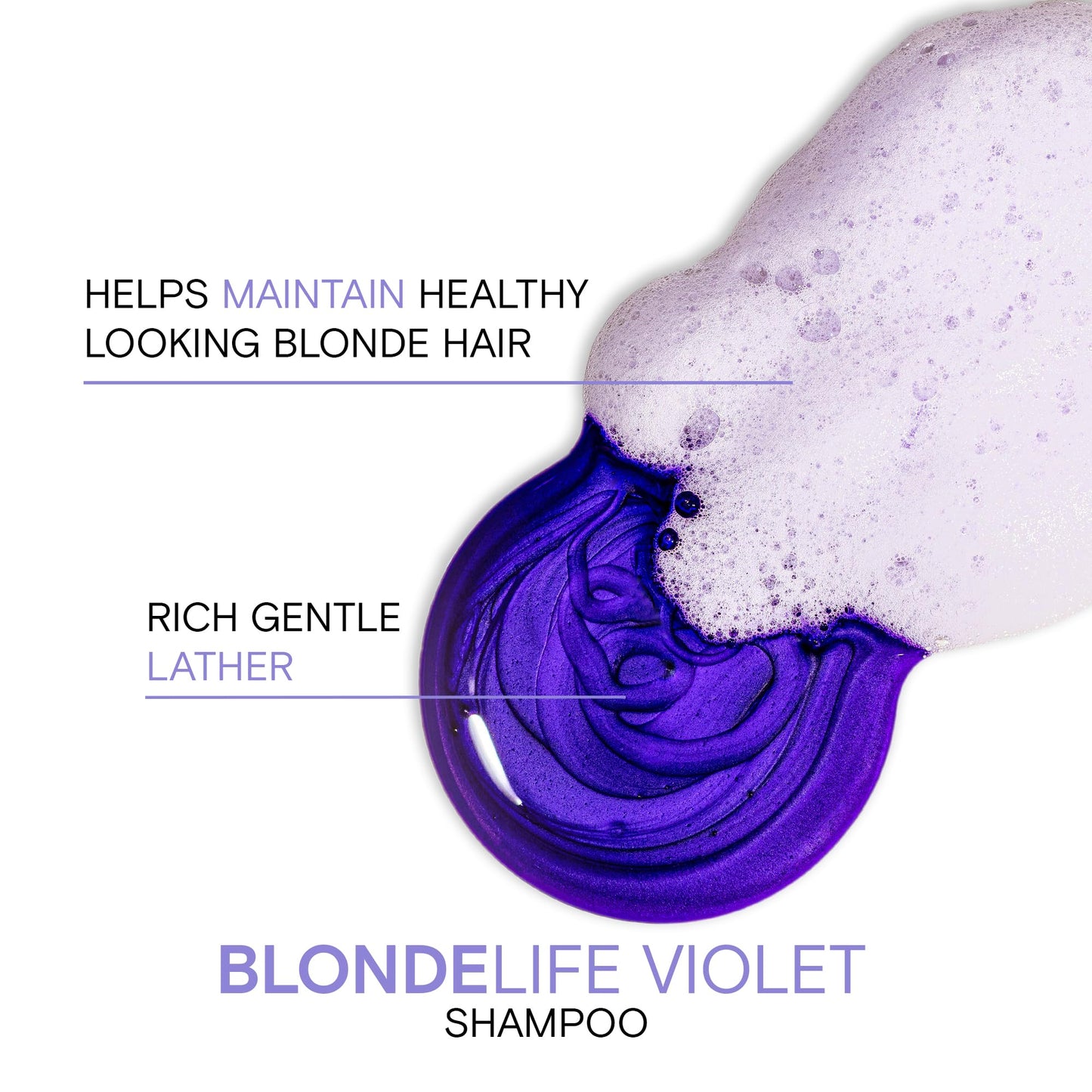 White Smoke Joico Blonde Life Violet Shampoo | For Cool & Bright Blonde Hair | Neutralize Brassy Tones | Banish Yellow Tones | Boost Shine | Sulfate Free | With Monoi & Tamanu Oil | 33.8 Fl Oz