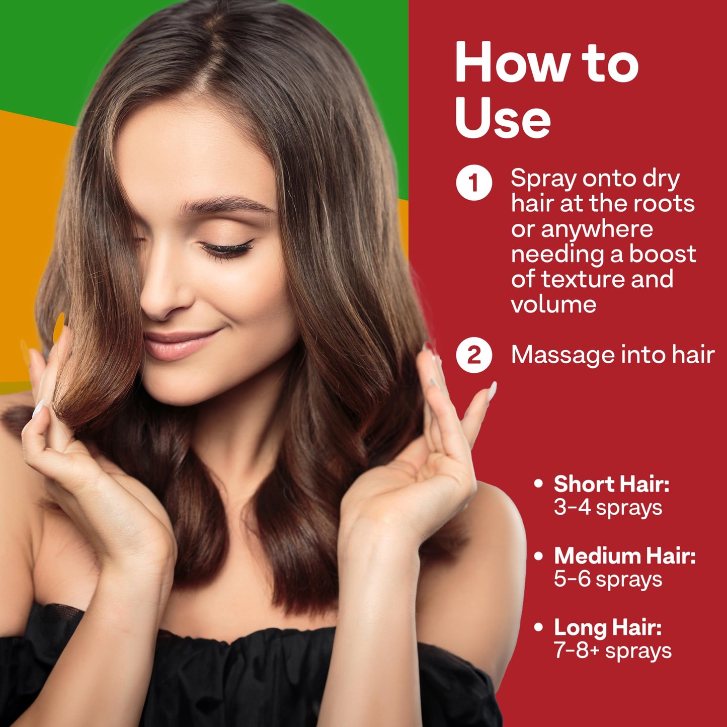 Brown Colorproof Volume Hair Powder Spray 0.4 Fl. Oz. Talc Free Powder Texture Spray, Madagascar Vanilla Scent