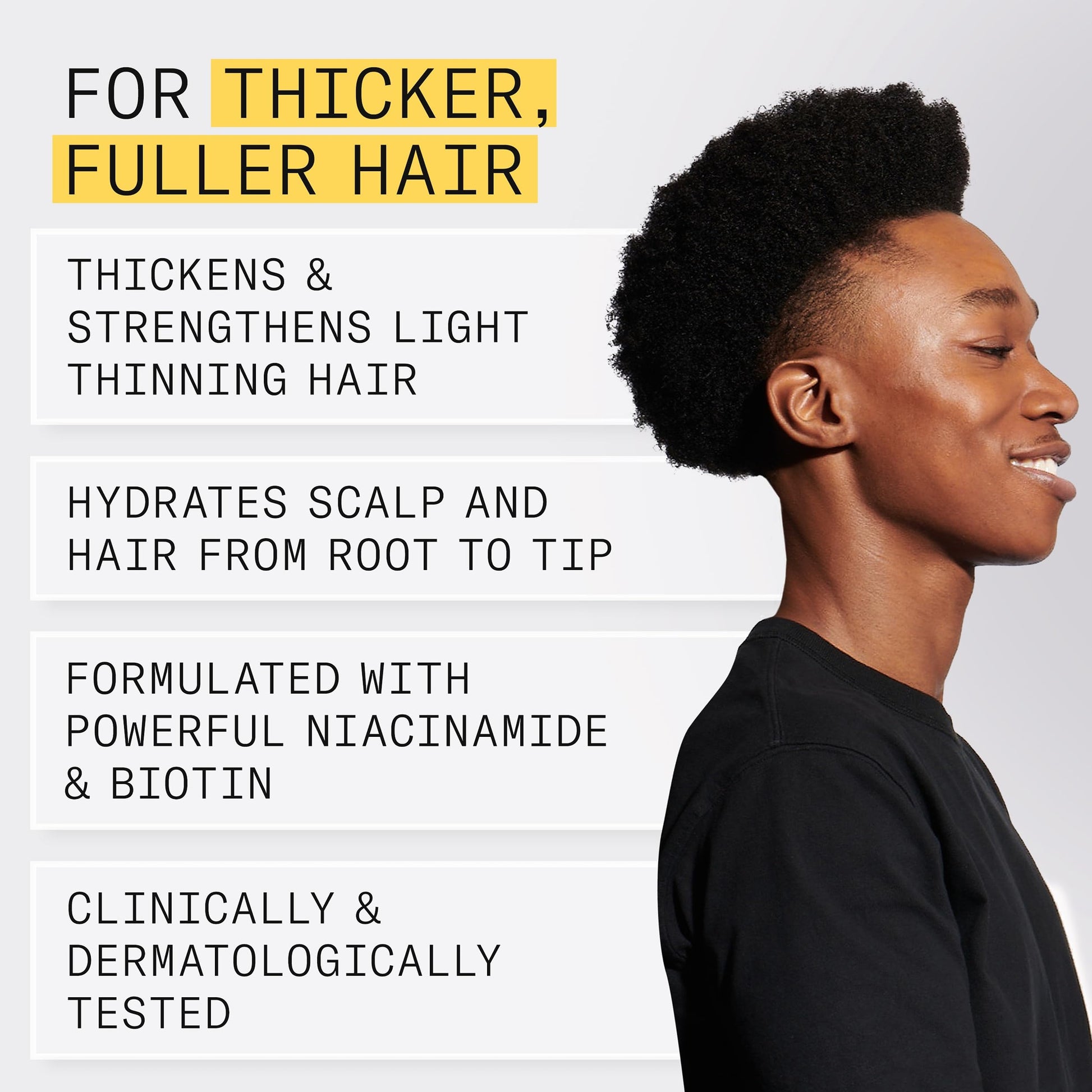 White Smoke Nioxin Scalp + Hair Thickening System 1 Shampoo| For Natural or Untreated Hair with Light Thinning| With Niacinamide and Biotin| 33.8 Fl oz.