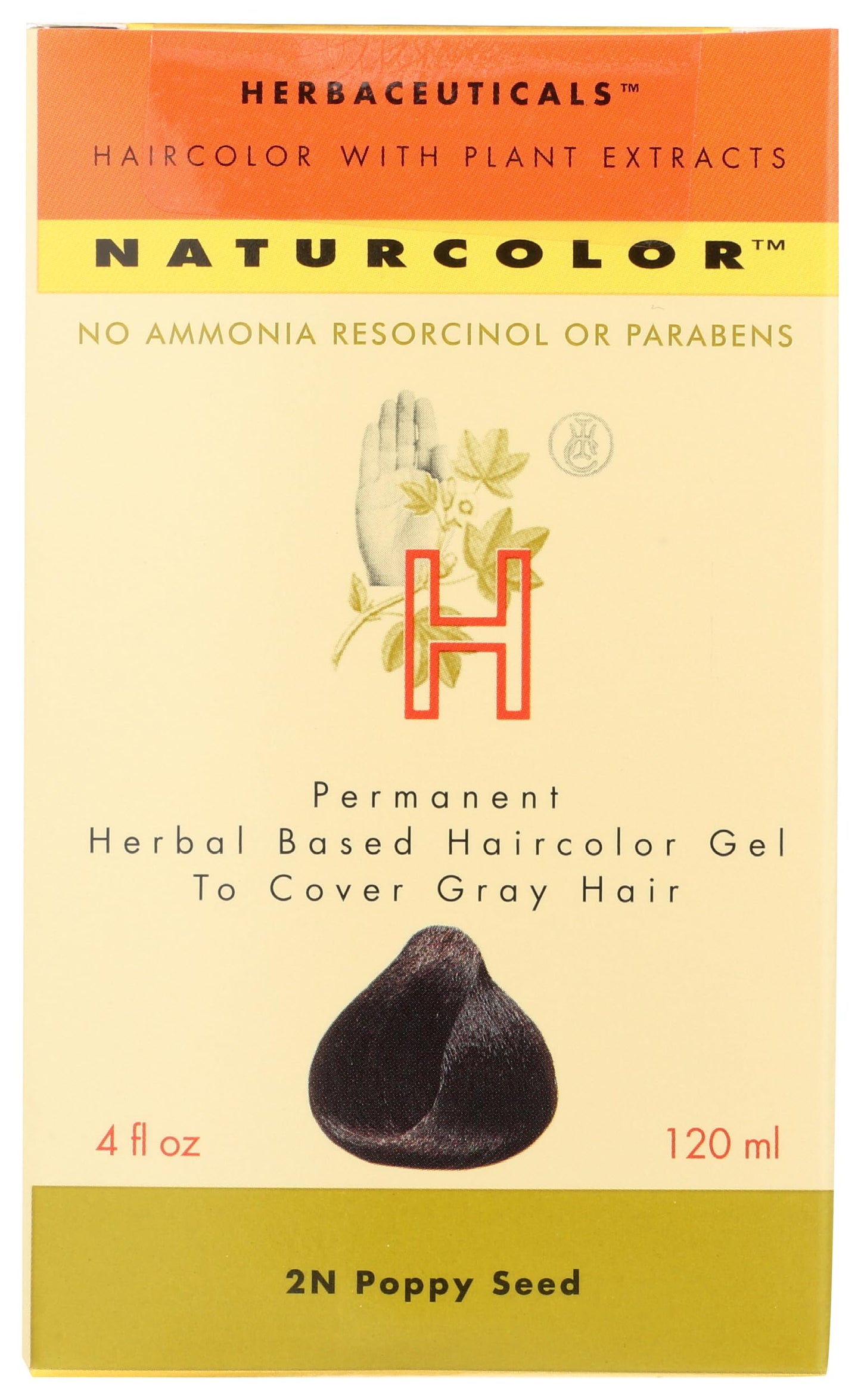 Wheat naturcolor Haircolor - Poppy Seed Hair Dye, 4 Fl Oz (2N)