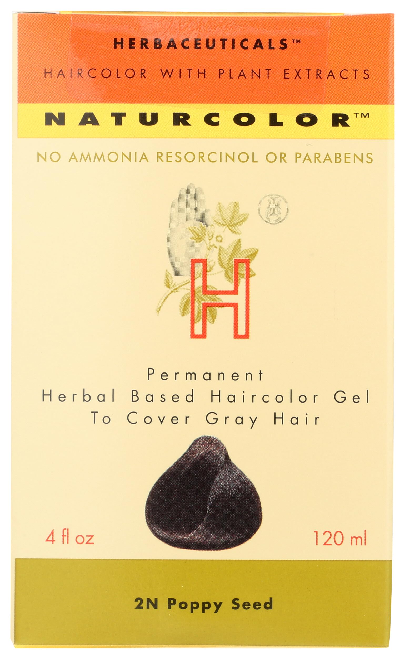Wheat naturcolor Haircolor - Poppy Seed Hair Dye, 4 Fl Oz (2N)