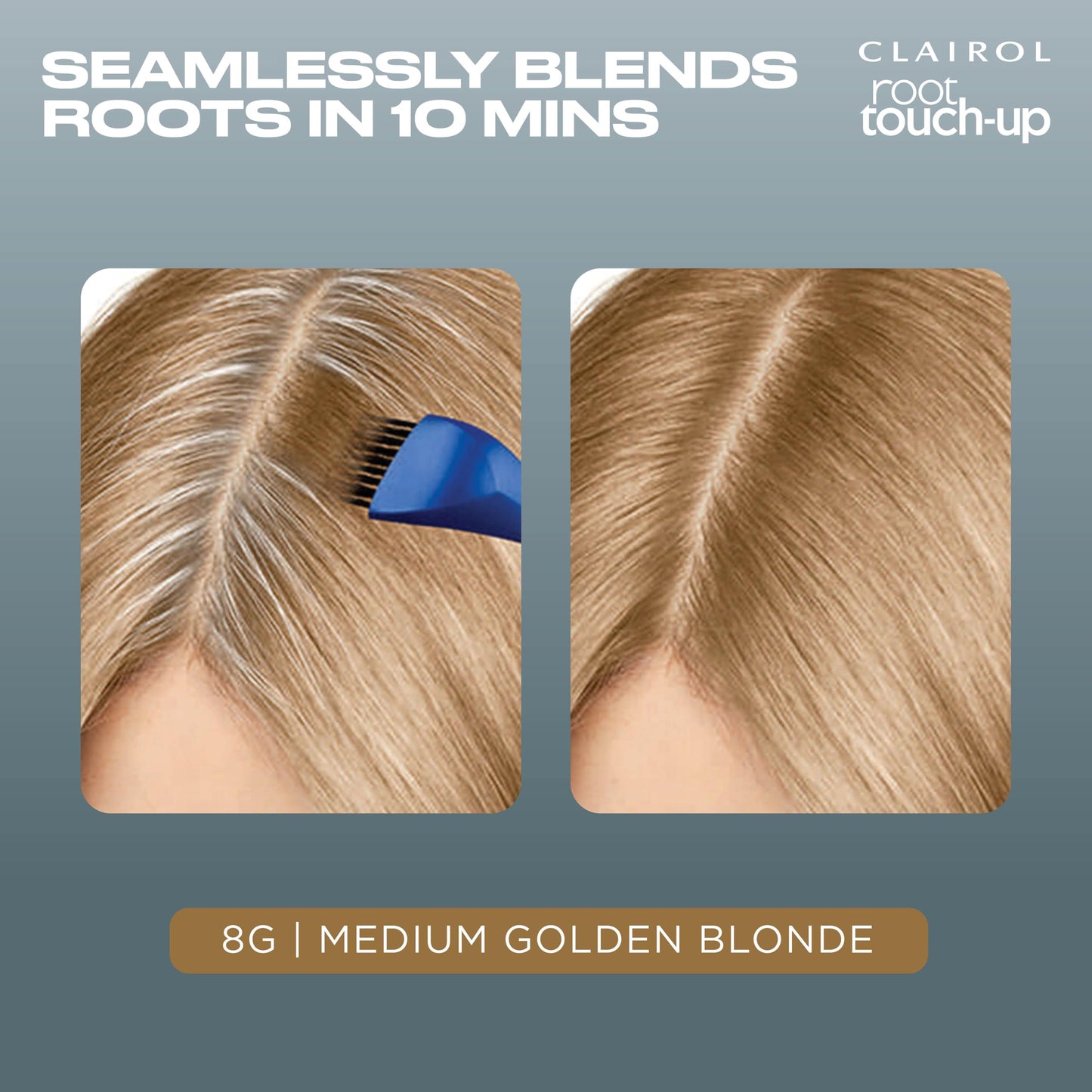 Dim Gray Clairol Root Touch-Up by Nice'n Easy Permanent Hair Dye, 8G Medium Golden Blonde Hair Color, Pack of 1