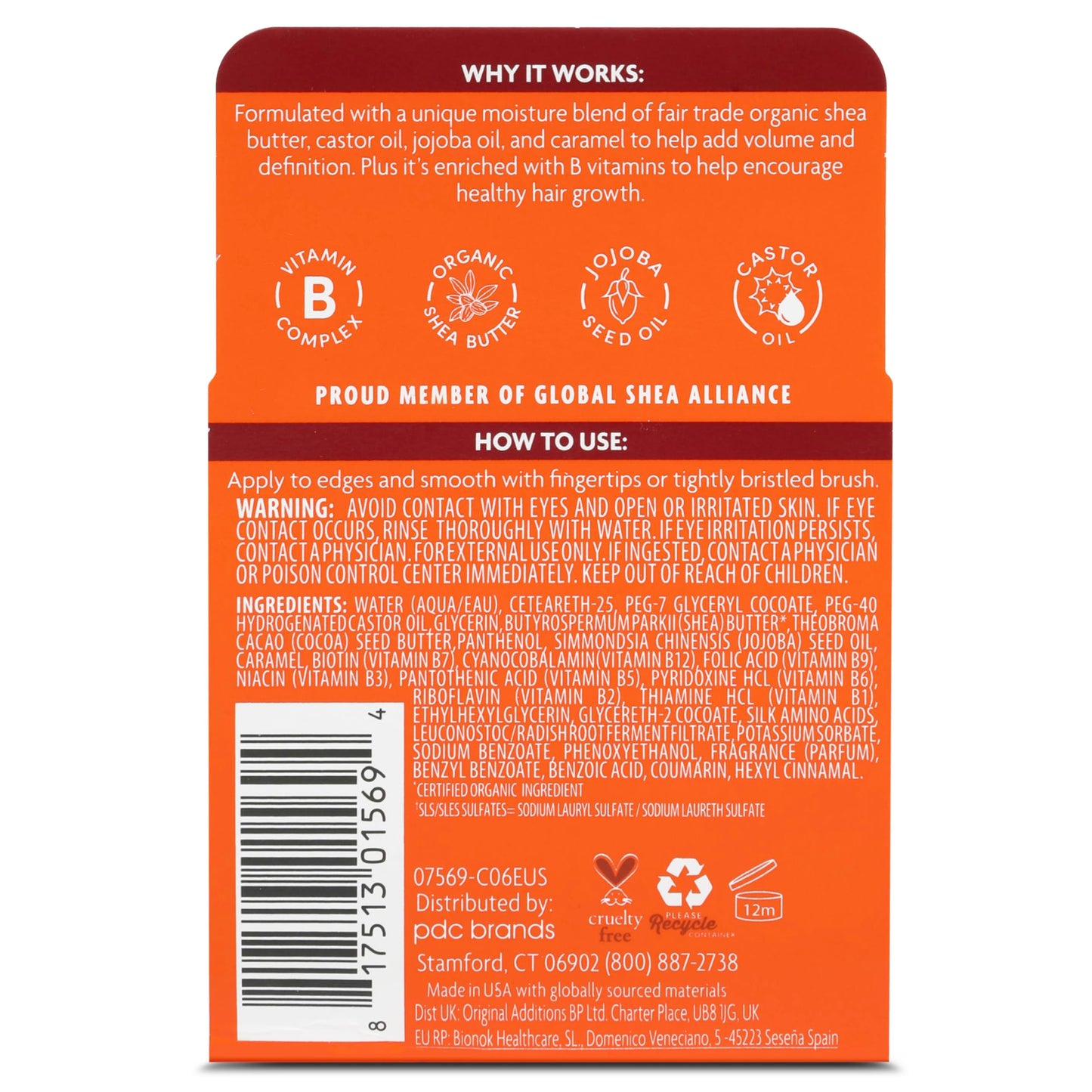 Coral Cantu Extra Hold Edge Stay Gel, 2.25 Oz