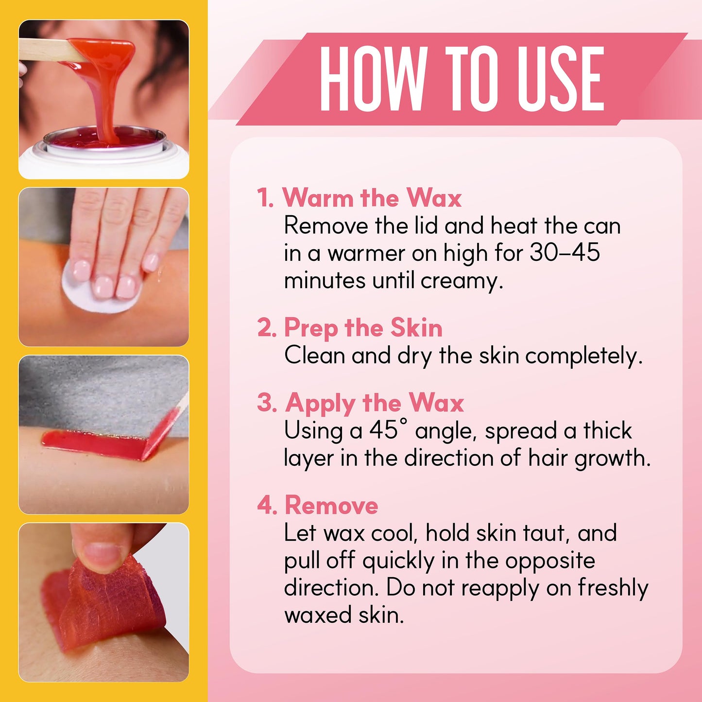 Misty Rose Gigi Neon Soft Wax, Watermelon – Hair Removal Wax for Sensitive Skin & Body, Salon & At-Home Waxing for Women, 14 Oz