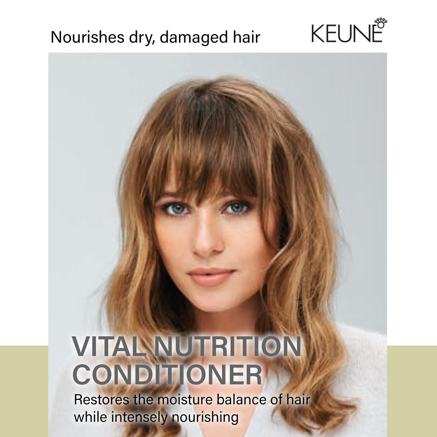 White Smoke KEUNE Care Vital Nutrition Conditioner, Moisturizing & Restorative Conditioner for Dry or Damaged Hair, 8.5 Fl Oz