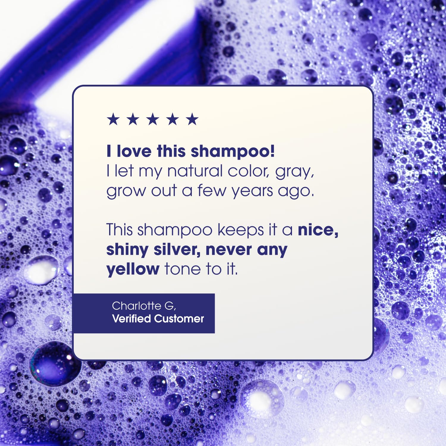 White Smoke One 'n Only Shiny Silver Purple Shampoo - Argan Oil Toning Hair Shampoo for Blonde, Gray, White & Highlighted Hair - Moisturizes, Brightens & Reduces Brassiness (1 Liter)
