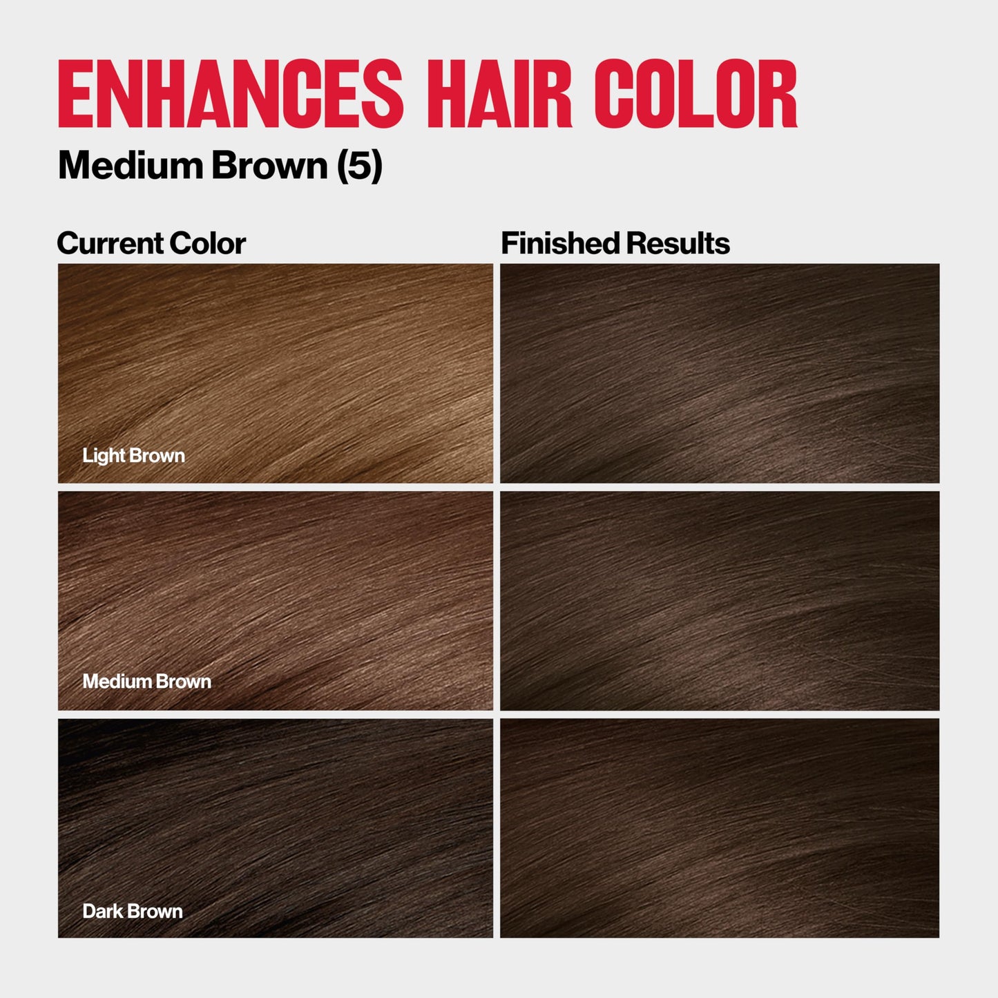 Dark Slate Gray Revlon ColorSilk Tone + Gloss + Care Demi Permanent Hair Color, Dye Kit with Leave-In Scalp and Haircare Serum, 2x Shinier, 4x Stronger, 5 Medium Brown, 4.5 fl oz