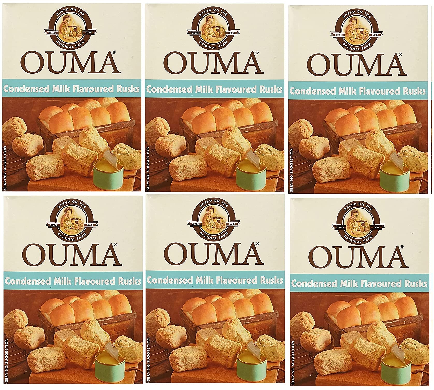 Antique White Ouma Condensed Milk Rusks (Pack of 6)