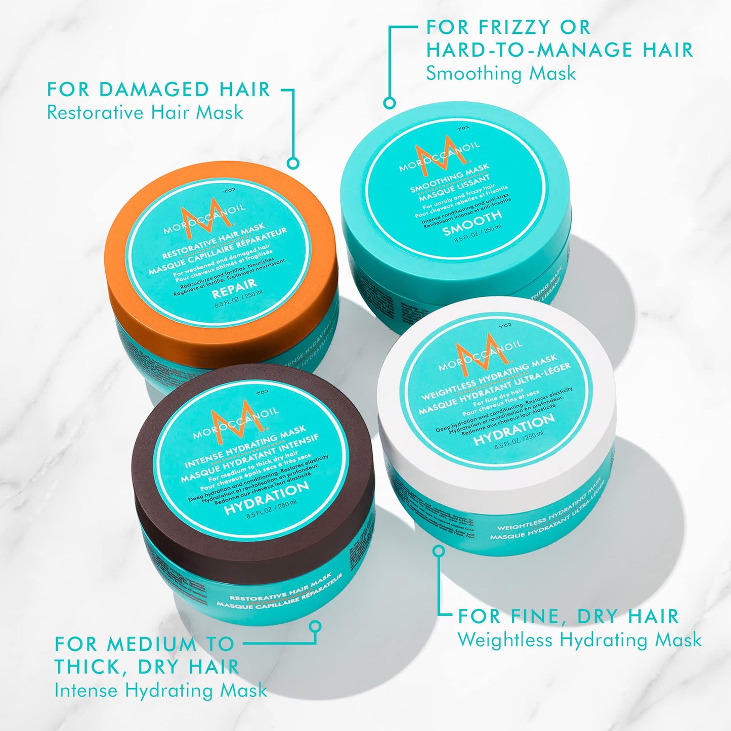 White Smoke Moroccanoil Intense Hydrating Mask, 8.5 Fl. Oz.