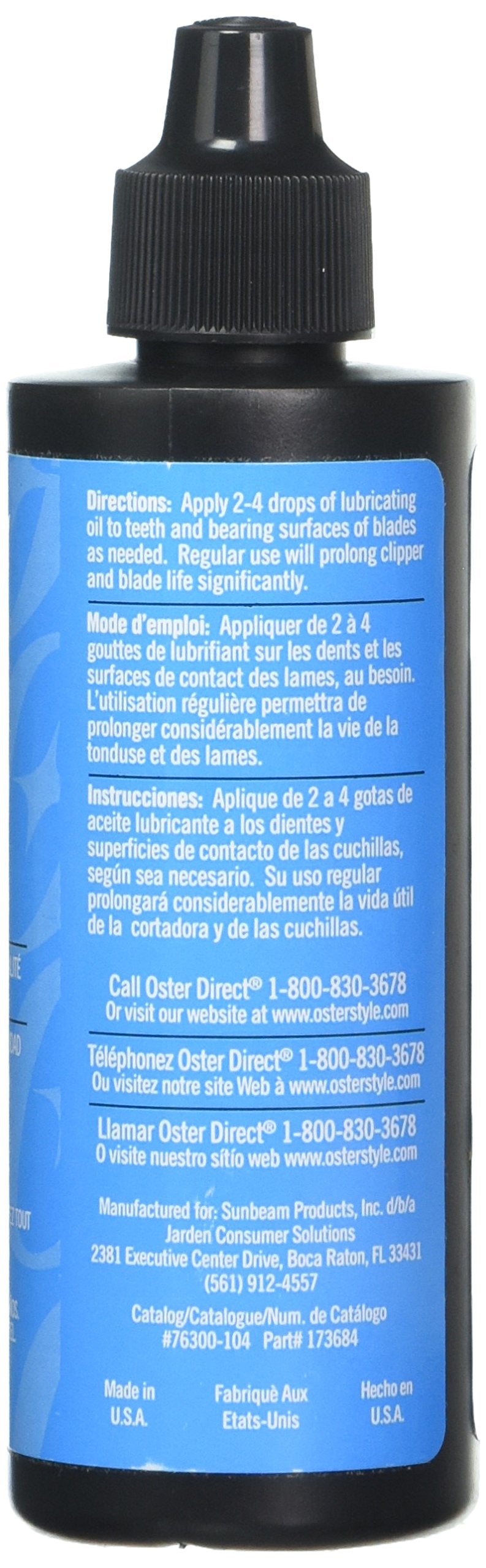 White Smoke Oster Blade Lube Oil (Pack of 3) CL-76300104