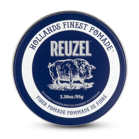 White Smoke REUZEL Fiber Pomade, Firm and Pliable All Day Hold, Water Soluble Styling, Low Shine and Flake Free, Easy To Wash Out, For All Hair Types