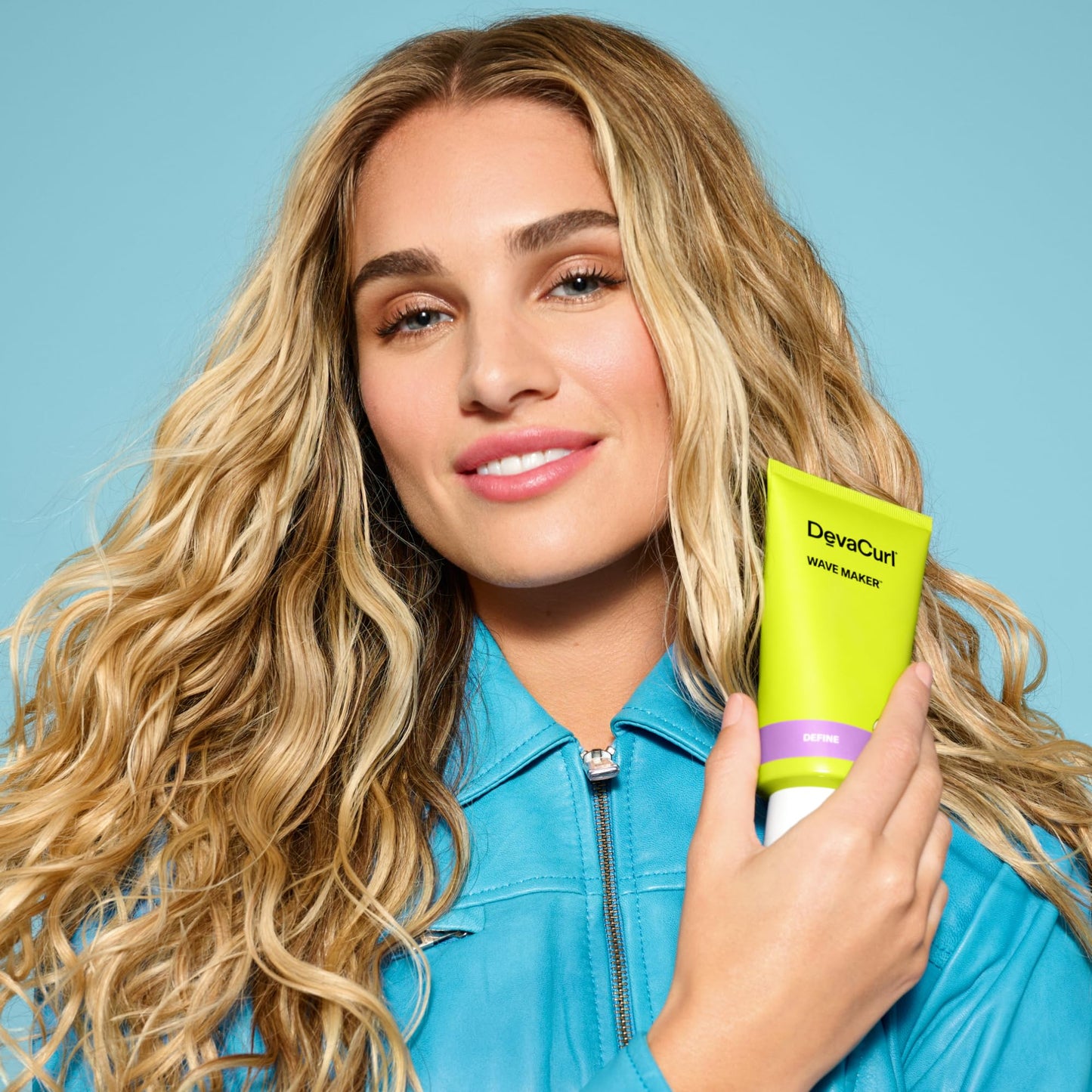 Sky Blue DevaCurl Wave Maker Lightweight Moisturizing Definer, Bright Breeze, 5 fl. oz.