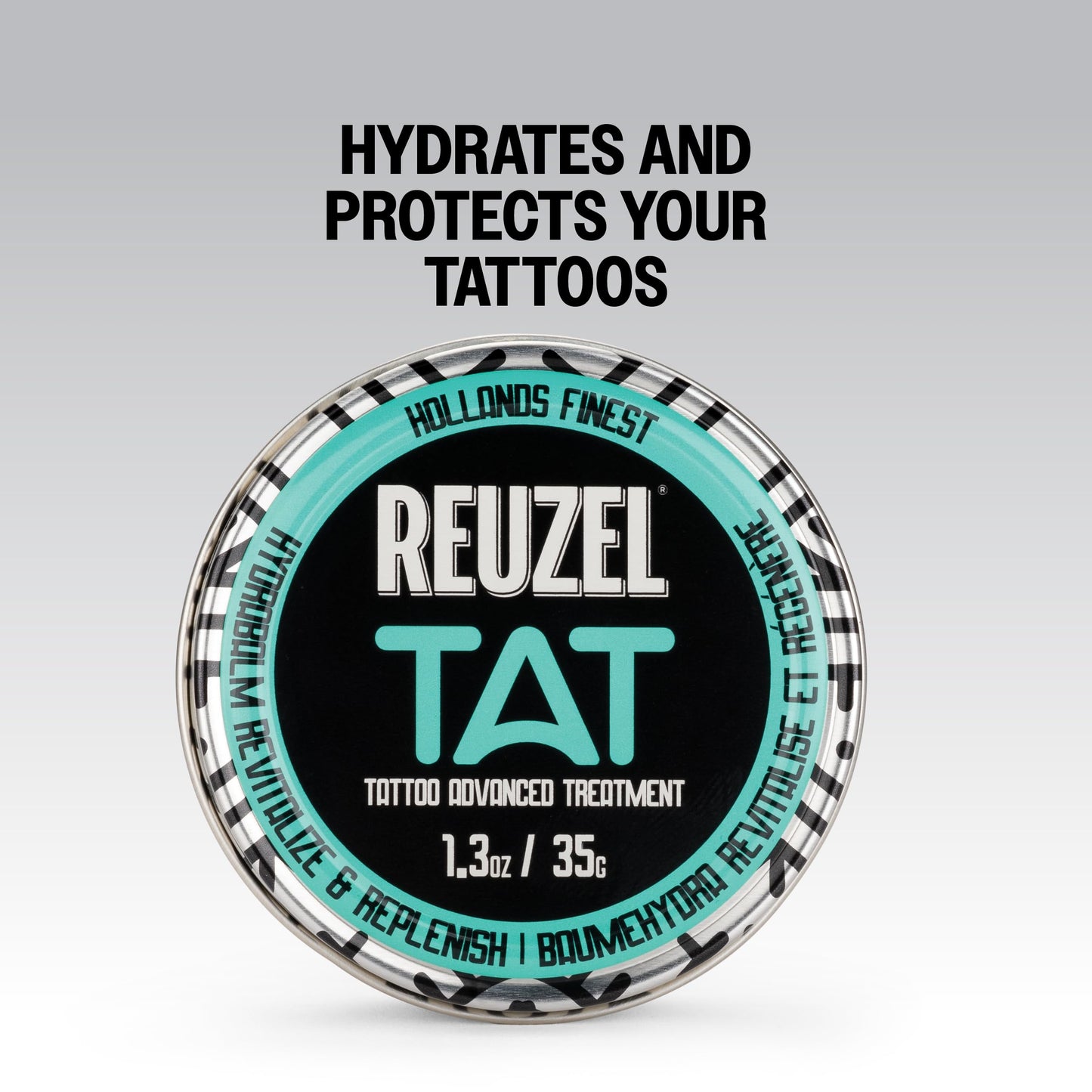 White Smoke REUZEL Hydrabalm Tattoo Aftercare Balm, Moisturizing & Brightening Tattoo Balm for New & Healed Tattoos, Enhances Color, Shea Butter & Papaya Extract, Vegan & Cruelty Free, 1.3oz