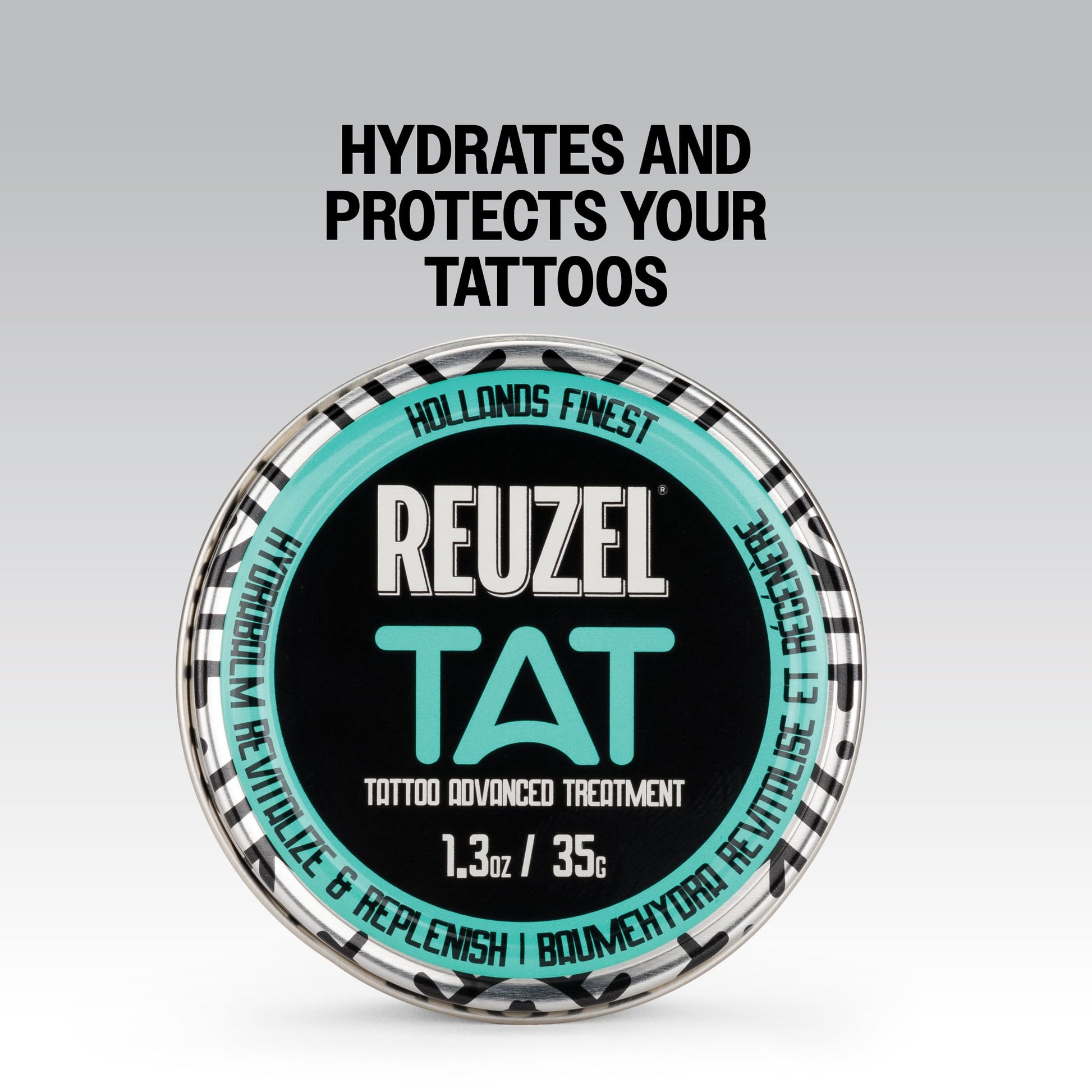 White Smoke REUZEL Hydrabalm Tattoo Aftercare Balm, Moisturizing & Brightening Tattoo Balm for New & Healed Tattoos, Enhances Color, Shea Butter & Papaya Extract, Vegan & Cruelty Free, 1.3oz