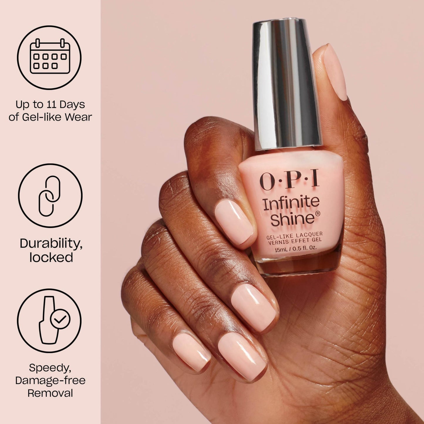 Gray OPI Infinite Shine A Lil Suga & Spice | Sheer Bright Cool Purple Multicolor Blue & Pink Shimmer Long Wear Nail Polish | Good Enough to Treat Collection | Holiday 2025