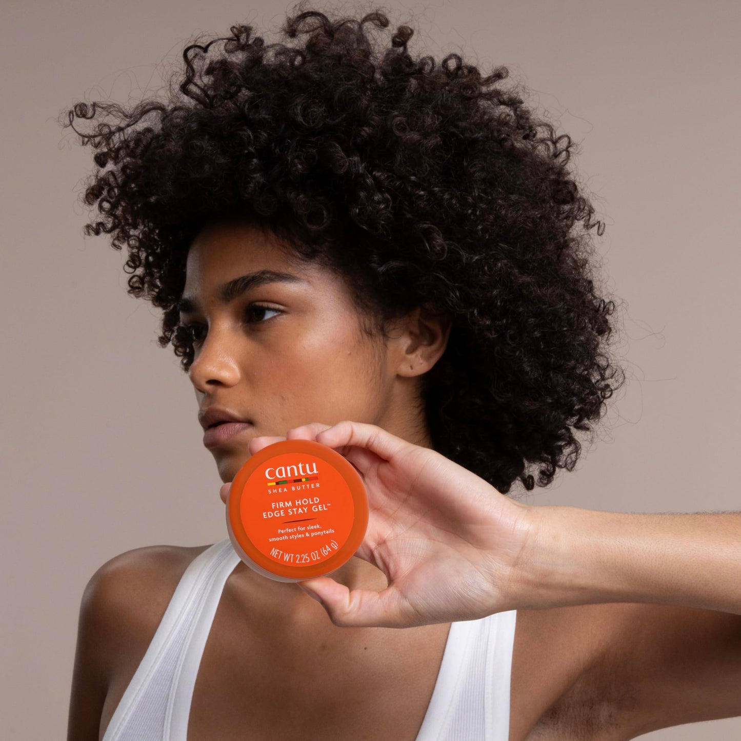 Black Cantu Extra Hold Edge Stay Gel, 2.25 Oz