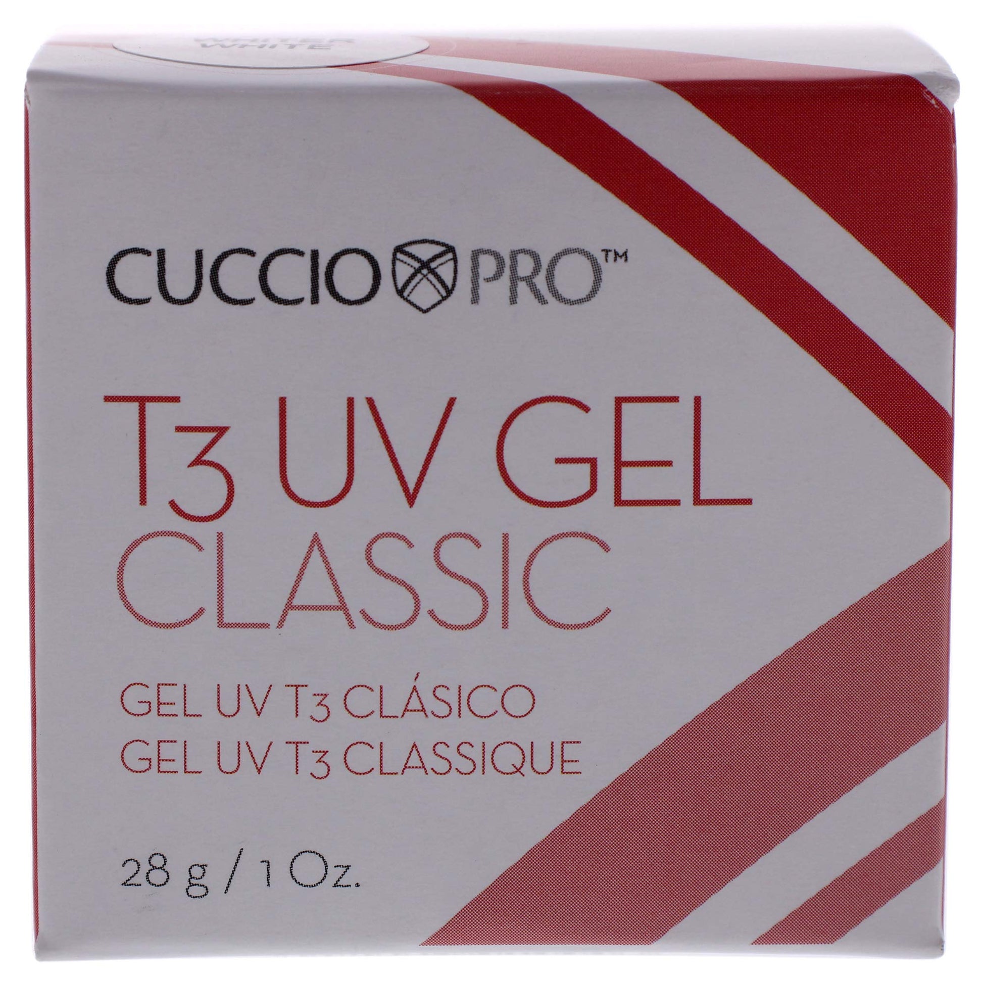 Dark Gray T3 Uv Gel Classic - Whiter White by Cuccio Pro for Women - 1 oz Nail Gel