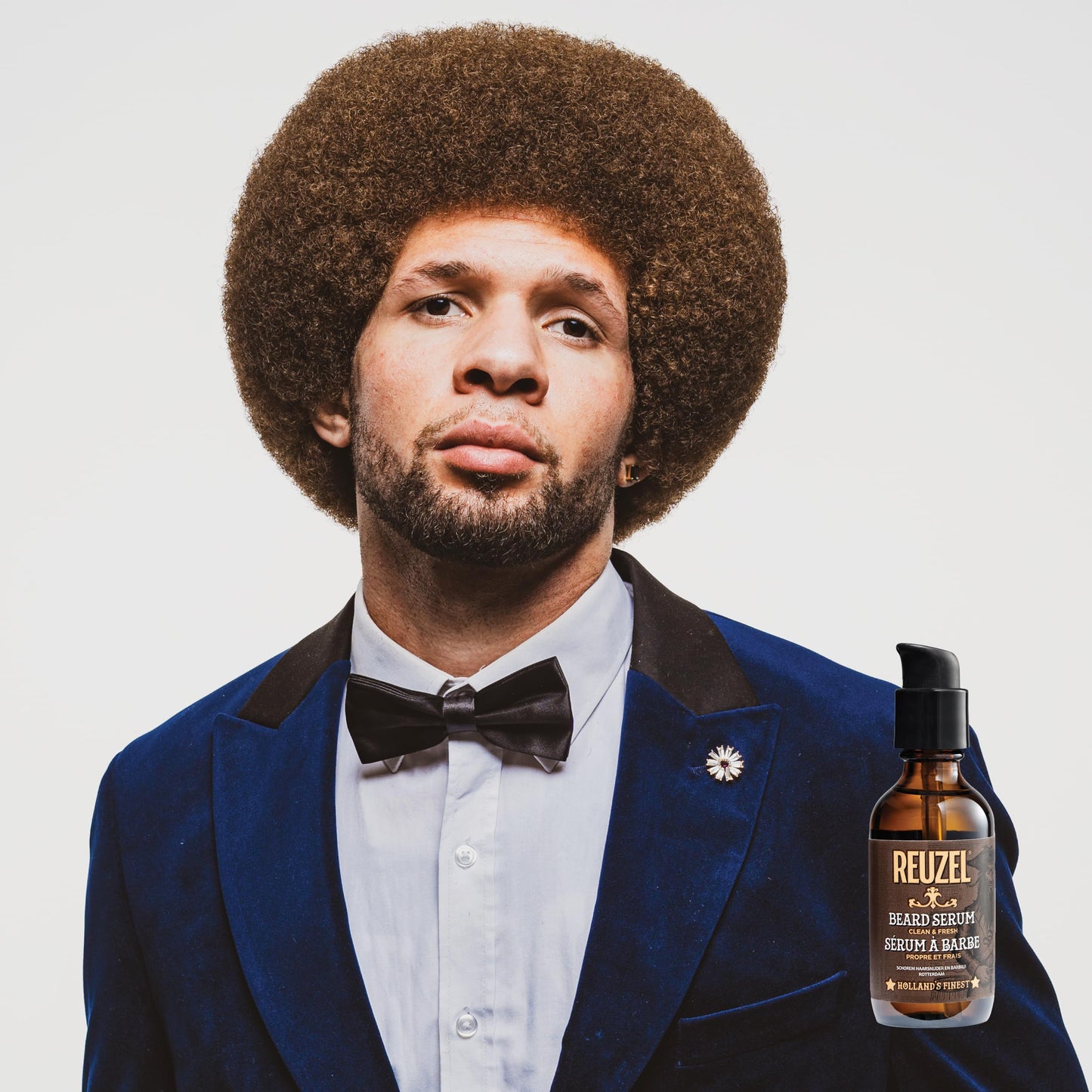 Lavender REUZEL Clean & Fresh Beard Serum, Hydrating, Non-Comedogenic, Natural, Non-Greasy Finish, Light Citrus Mint Scent, For All Skin Types, 2 oz