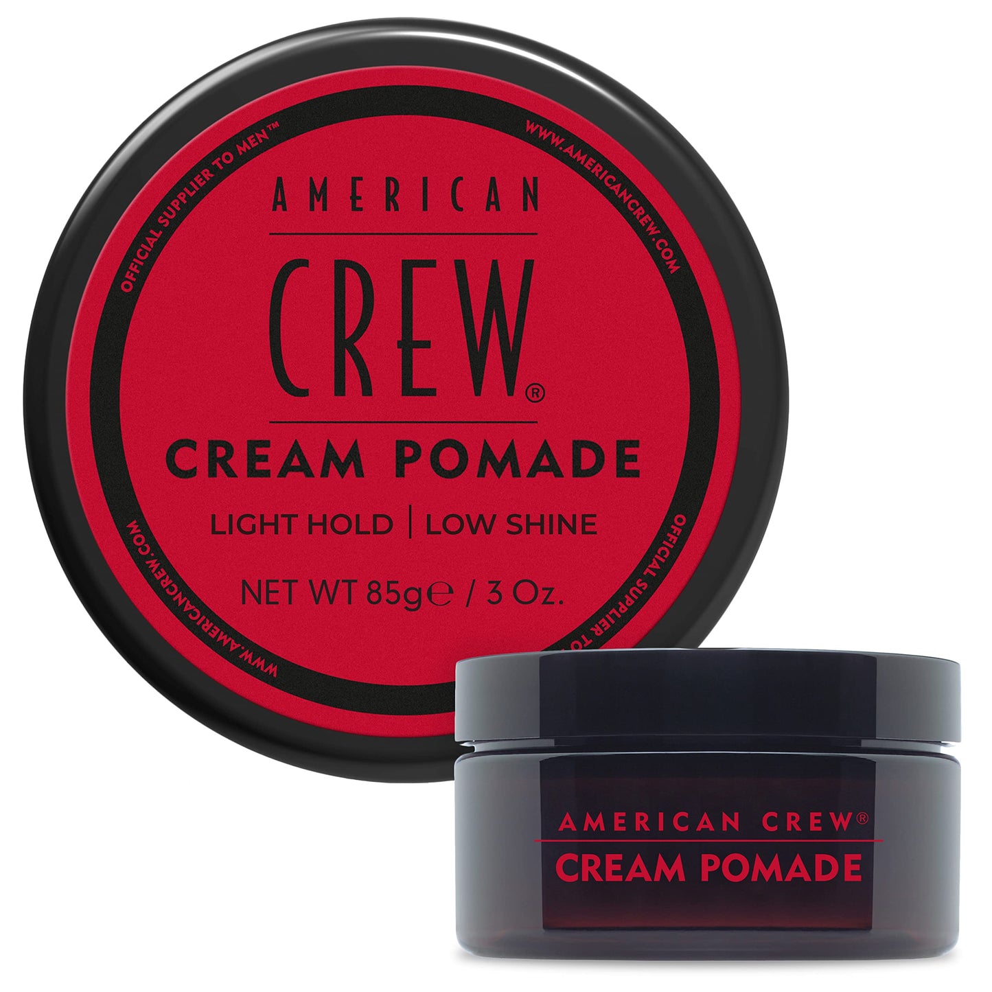 White Smoke American Crew Men's Hair Cream Pomade, Like Styling Gel with Light Hold & Low Shine, 3 oz