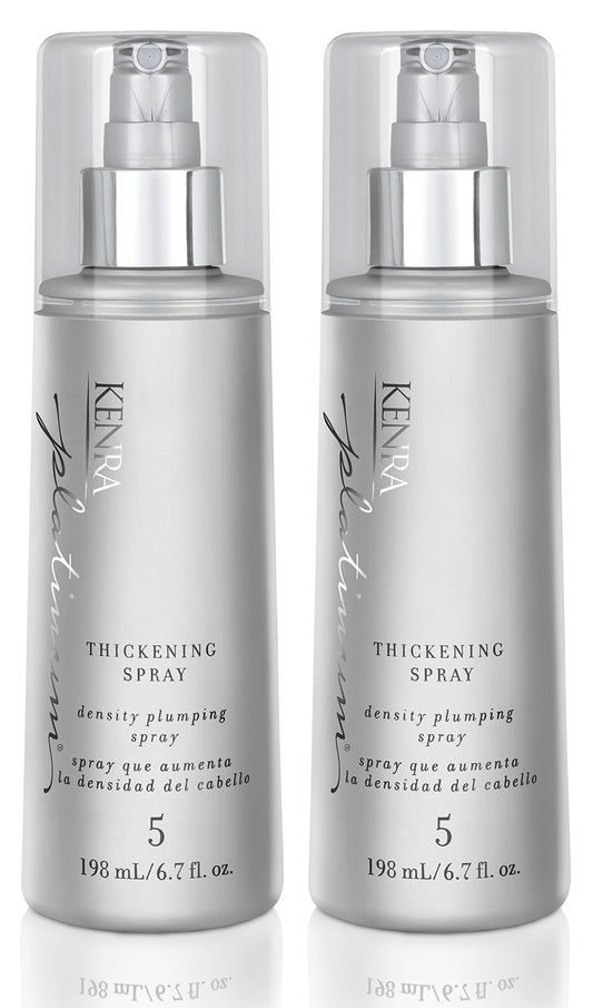 Light Gray Kenra Professional Platinum Thickening Spray 5 | Volumizing Styler | All Hair Types | 6.7 fl. oz. (2-Pack)