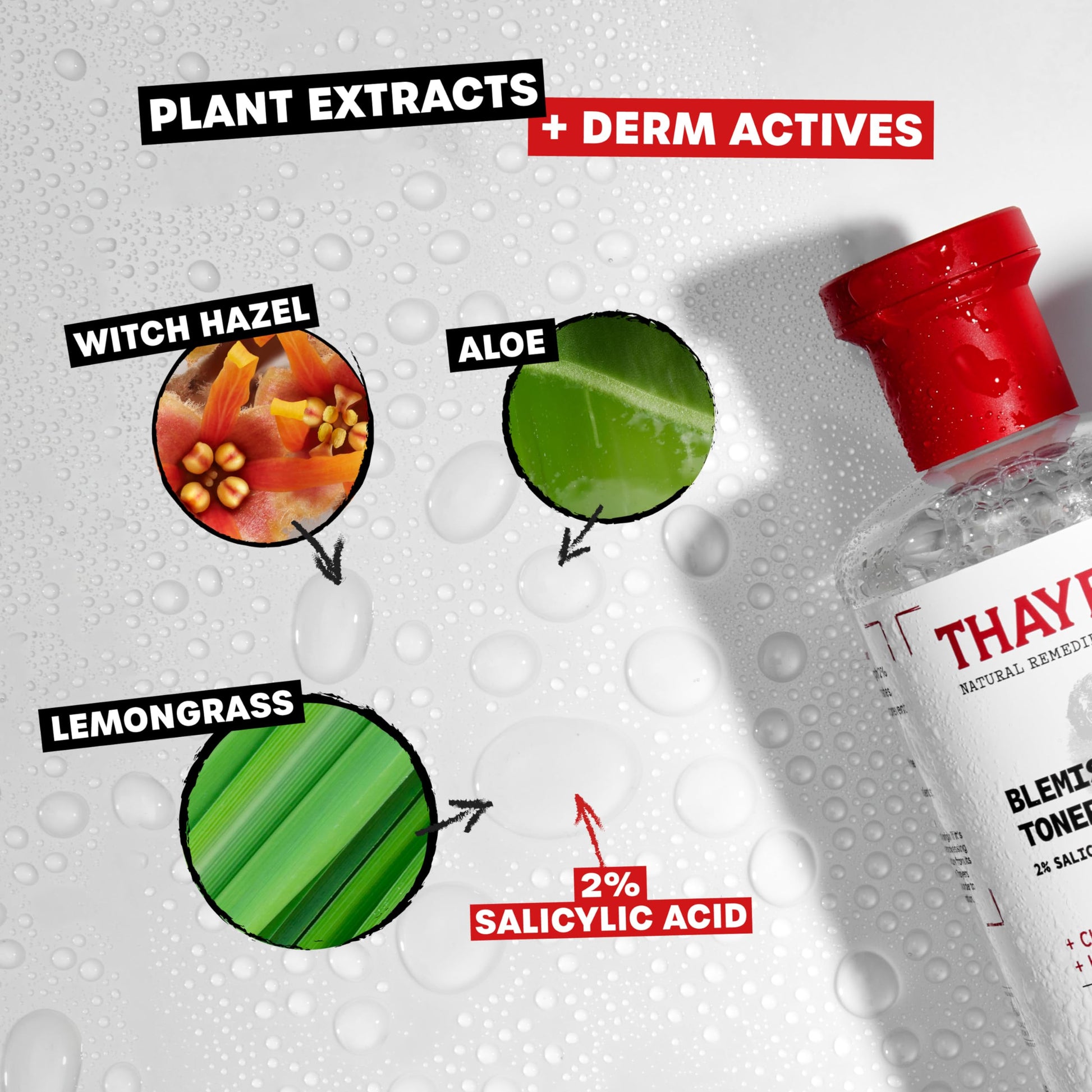 Light Gray Control the Zit-uation: Thayers Blemish Clearing 2% Salicylic Acid Toner + Rapid 10% Sulfur Acne Treatment, Soothing and Non-Stripping Skin Care
