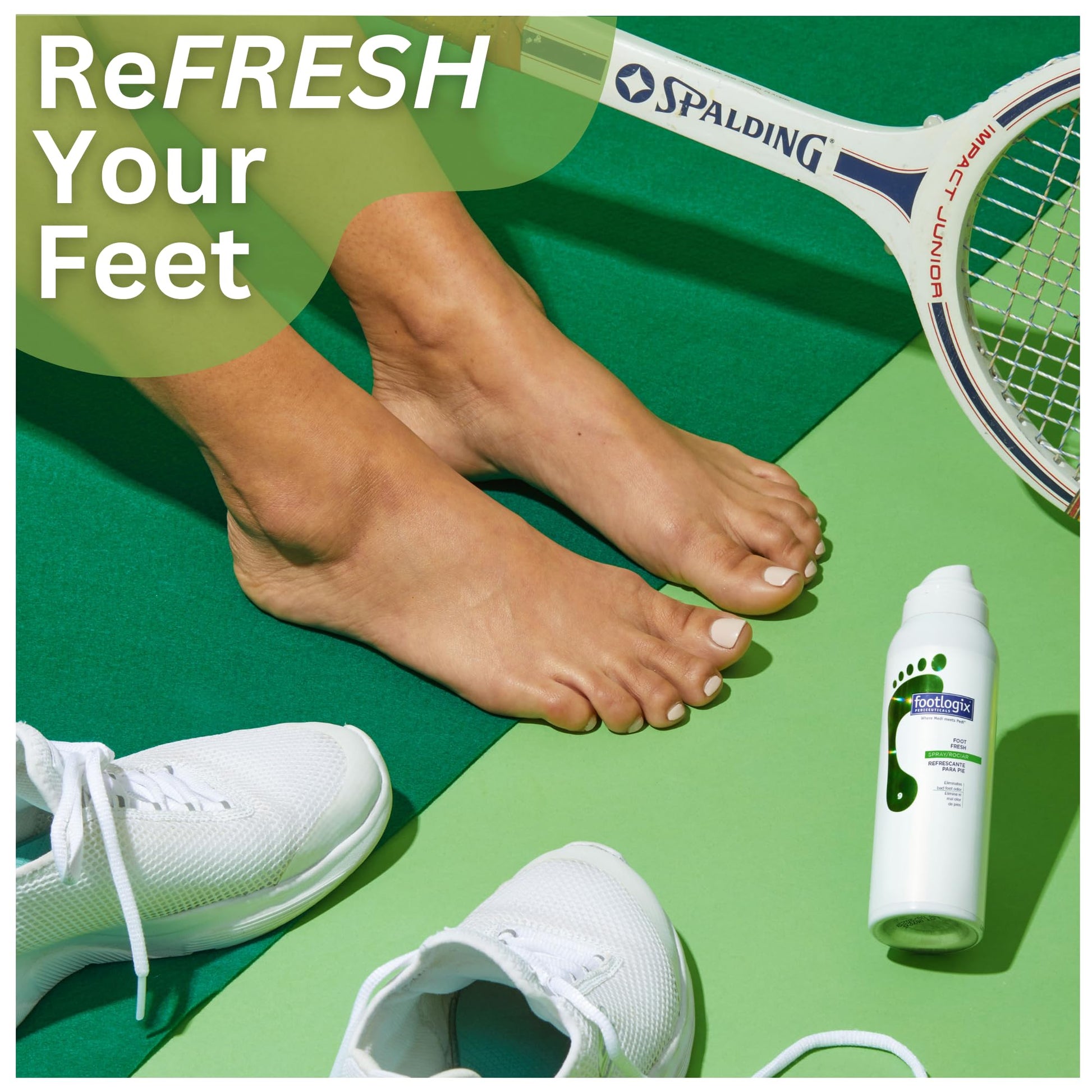 Sea Green FOOTLOGIX Foot Deodorant Spray, 4.23 Fl Oz