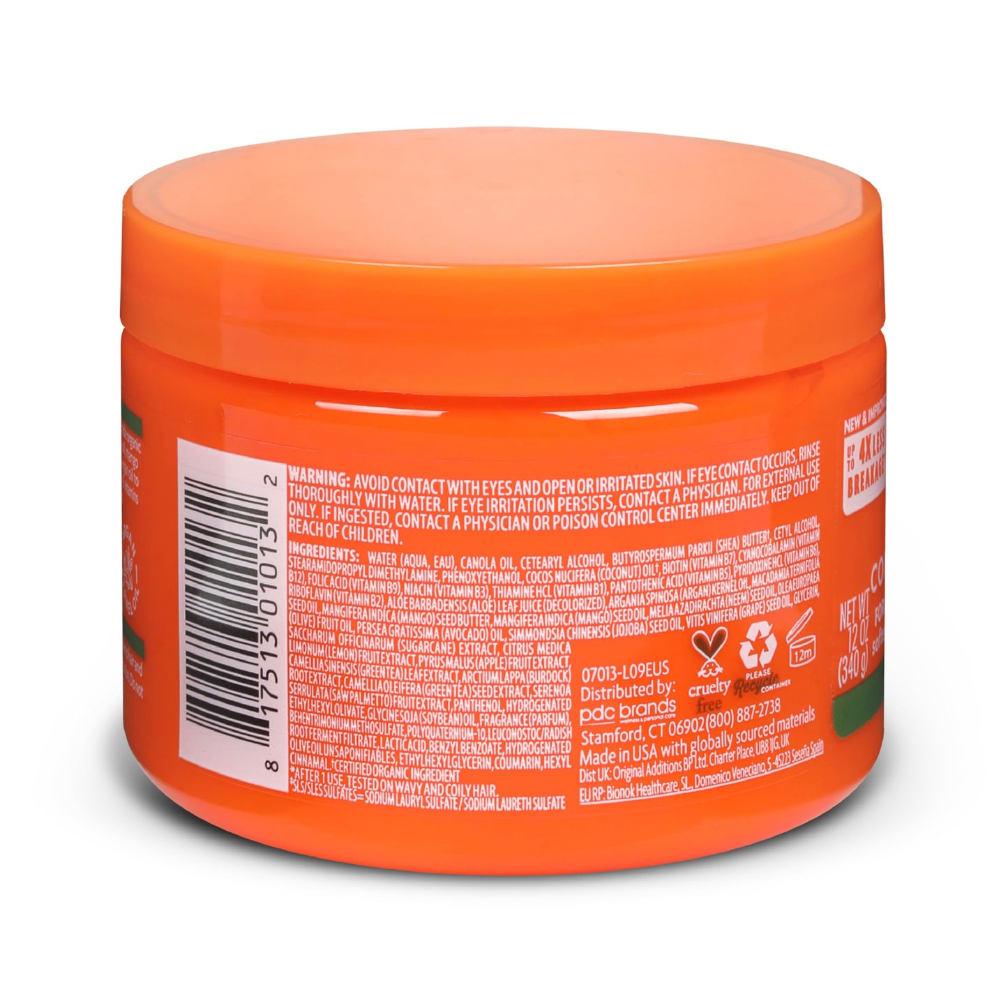 Tomato Cantu Shea Butter for Natural Hair Leave in Conditioning Cream, 12 Oz