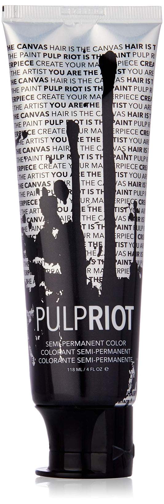 Tinte semipermanente para cabello unisex Pulp Riot, negro noir, 113 ml