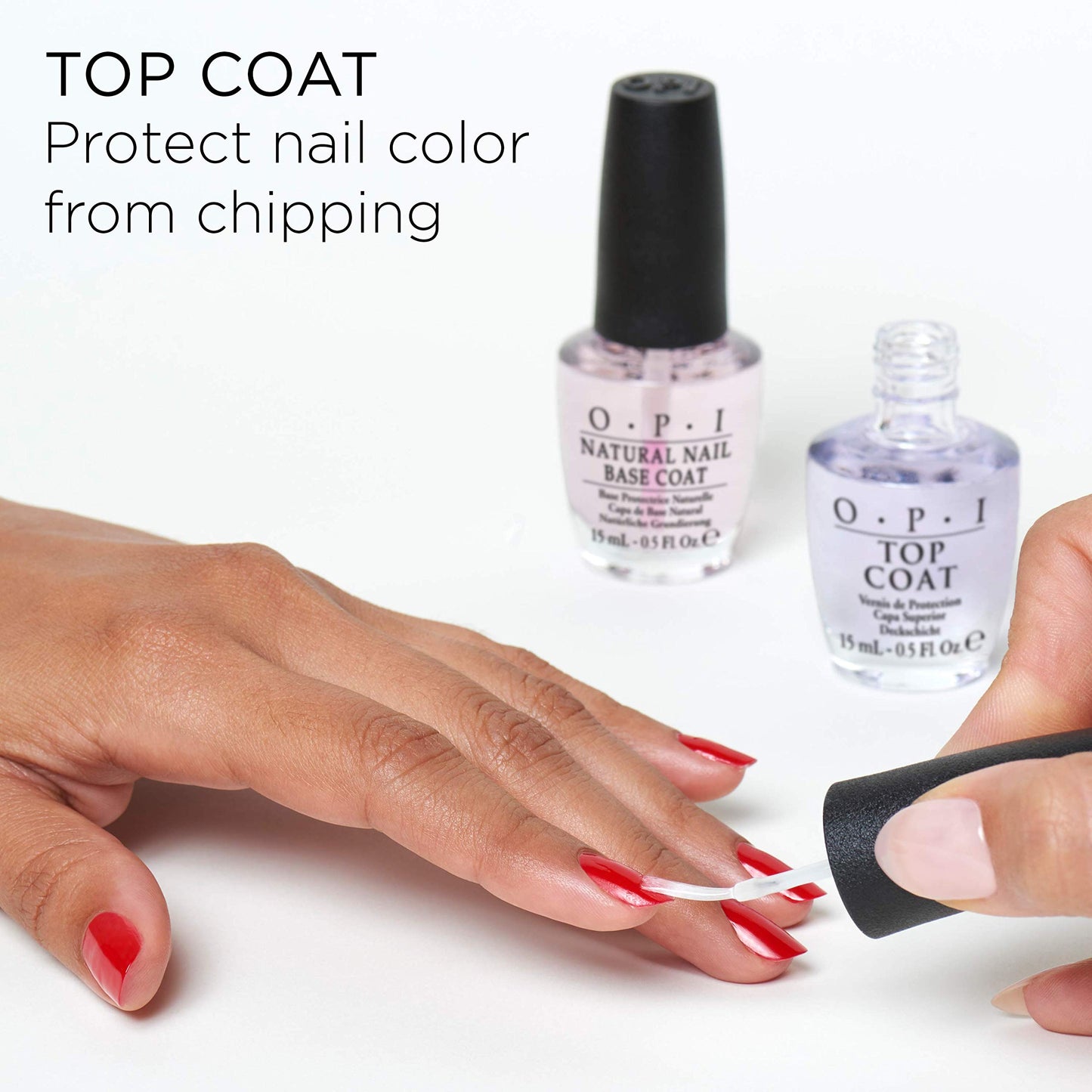 White Smoke OPI Nail Lacquer Top Coats, Original, 0.5 fl.oz, Drip Dry Lacquer Drying Drops, 0.3 fl.oz