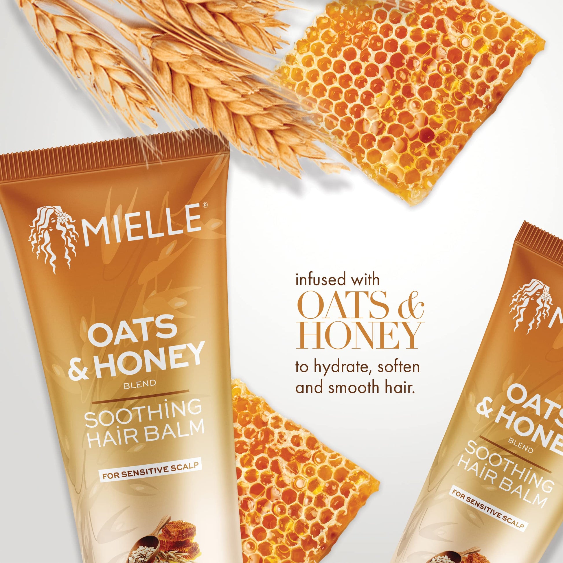 White Smoke Mielle Organics Oats & Honey Soothing Hair Balm