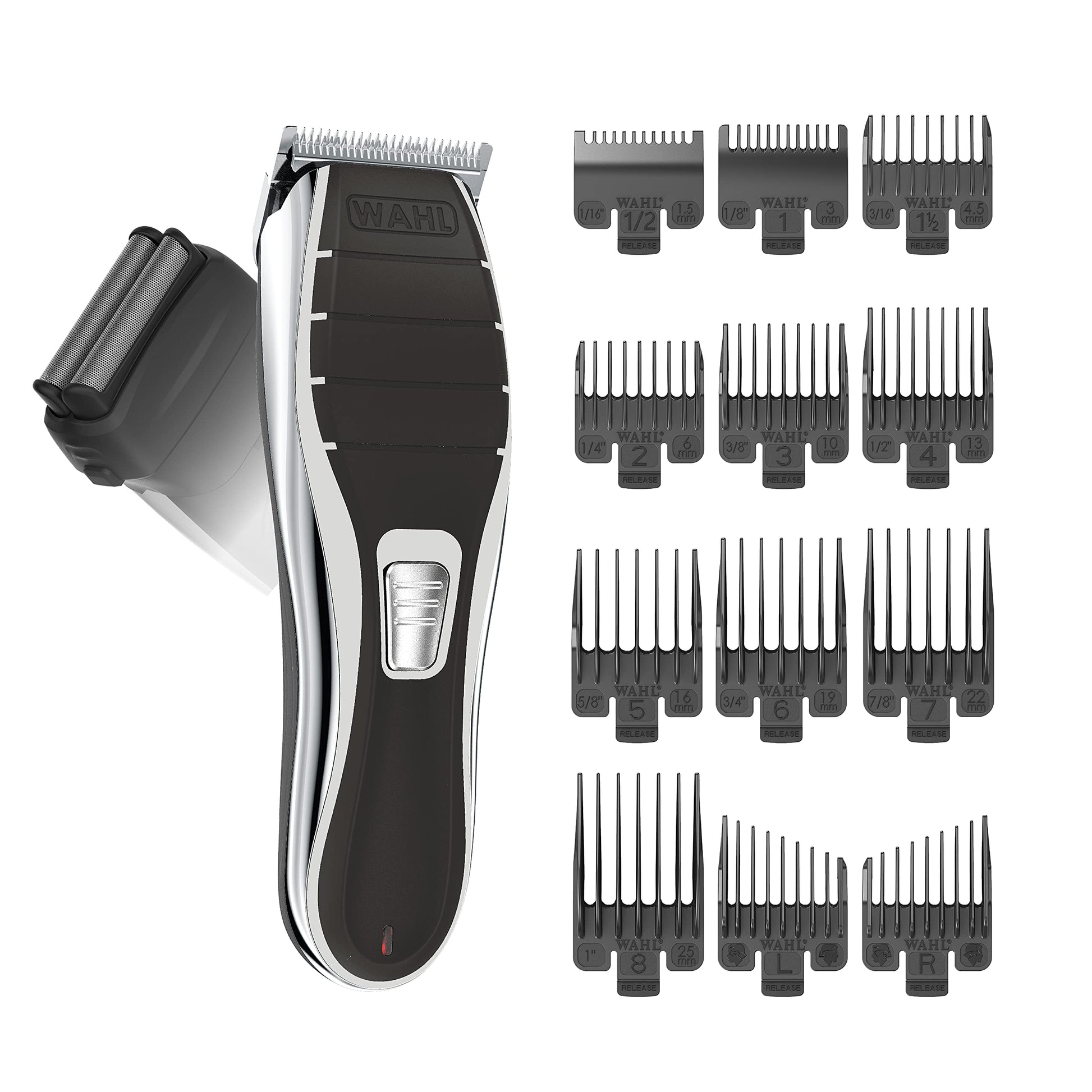 White Smoke Wahl Clipper 2-in-1 Shaver and Hair Clipper Lithium-Ion Rechargeable Cord Cordless Hair Clipper and Shaver Combo Kit - Model 79568