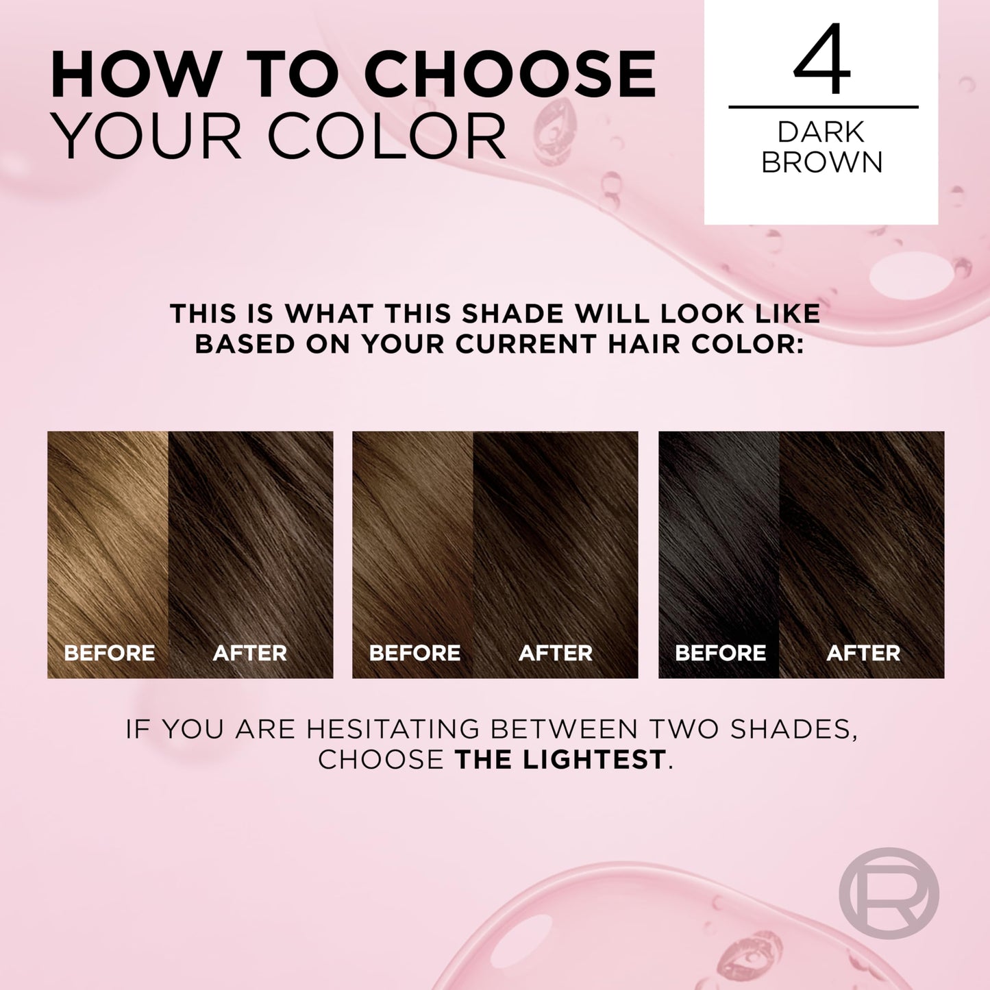 Misty Rose L'Oreal Paris Excellence Crème Permanent Hair Dye, Triple Care Hair Color with Hyaluronic Acid for 100% Gray Coverage, 4 Dark Brown, 1 Kit (Packaging May Vary)