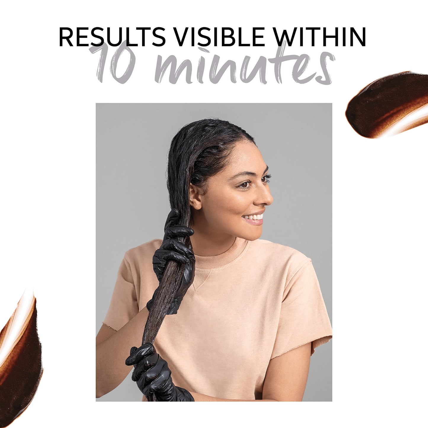 White Smoke Wella Professionals Color Fresh Mask | Chocolate Touch | Natural Shade | Hair Color-Depositing Mask | Vegan Formula with Avocado Oil | Zero Damage | Silicone Free | 5 Fl Oz