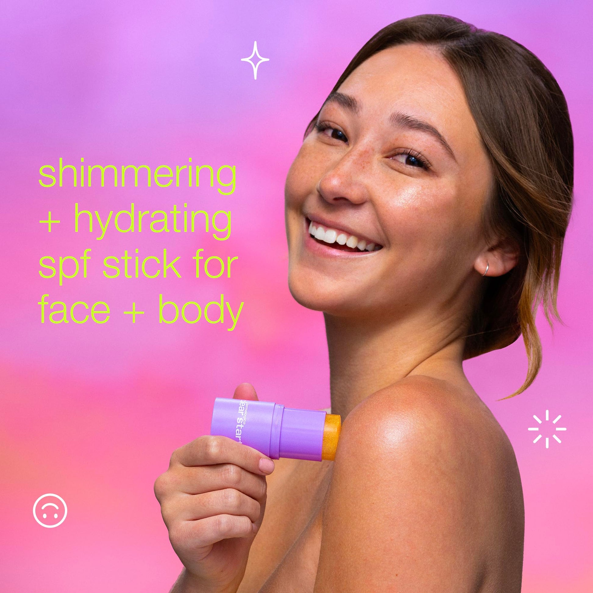 Plum Dermalogica Clear Start Golden Hour Hydrating SPF 30 Stick, Shimmer Sunscreen - Hydrating and Pore Clearing, 0.68 oz
