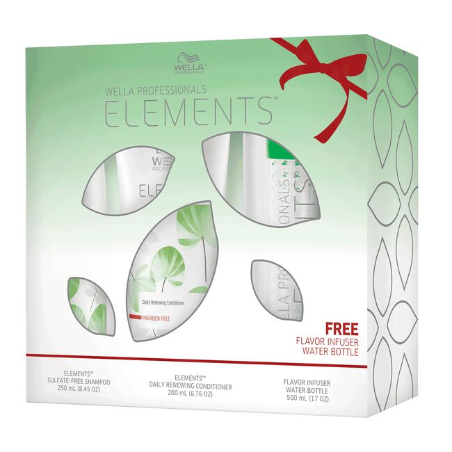 White Smoke Wella Elements Shampoo & Conditioner Duo with Free Gift