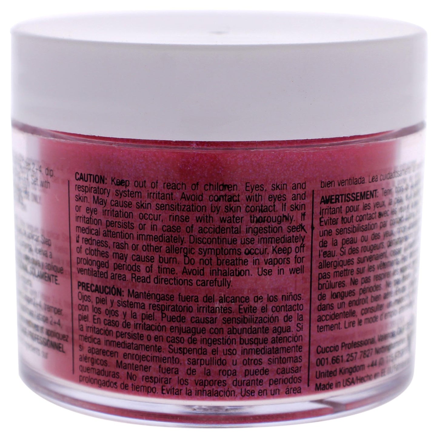 Saddle Brown Cuccio Pro Powder Polish Dip - 3,2,1 Kiss - Nail Lacquer for Manicures & Pedicures, Easy & Fast Application/Removal - No LED/UV Light Needed - Non-Toxic, Odorless, Highly Pigmented - 2 oz