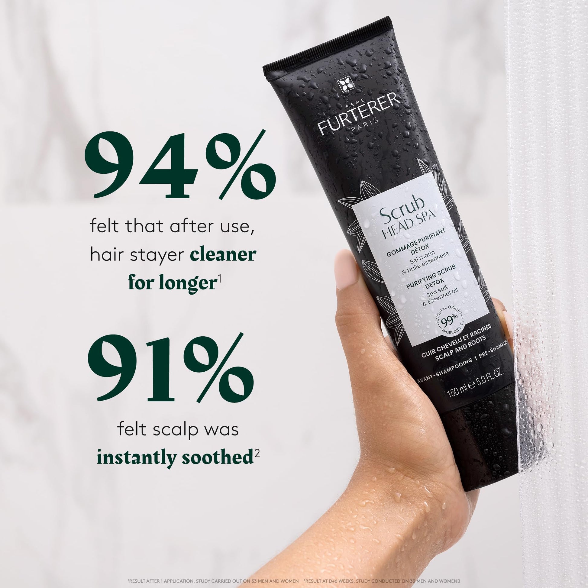 Lavender Rene Furterer Head Spa Purifying Scrub, Pre-Shampoo Detox 5.0 Fl. oz.