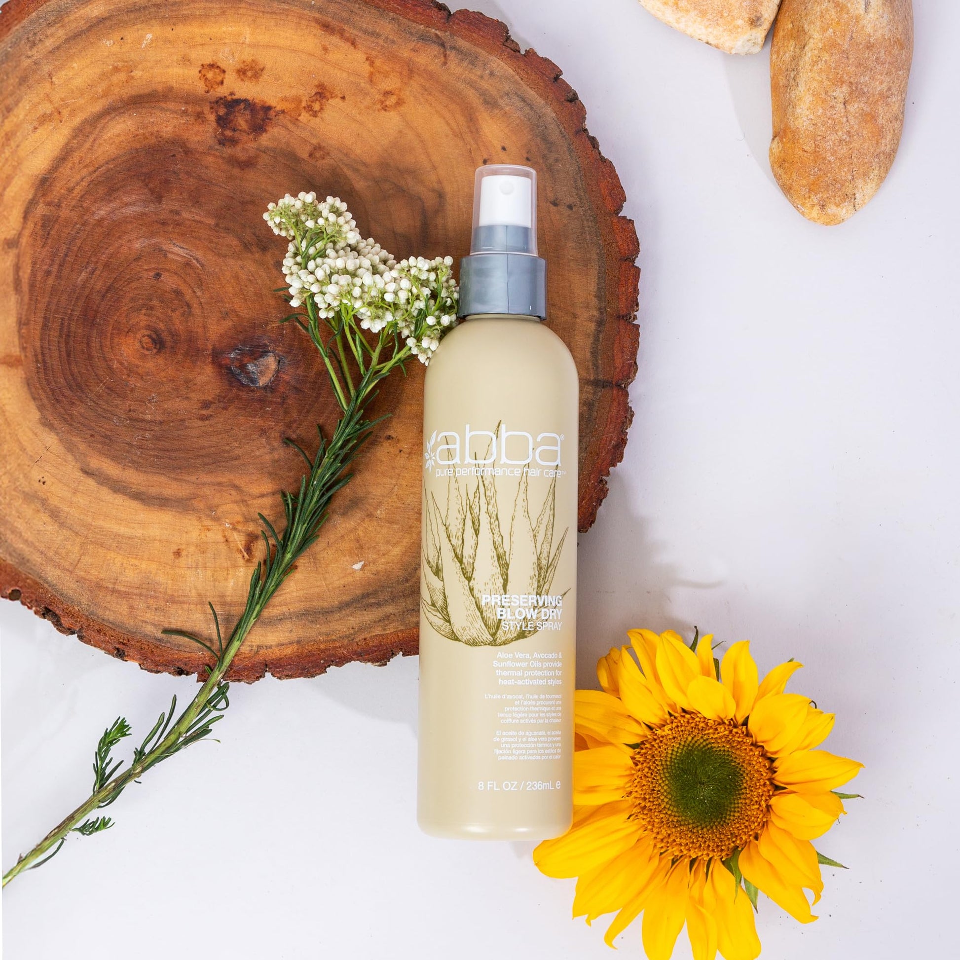 Lavender ABBA - Pure Style Smoothing Blow Dry Lotion – Mango Extract & Argan Oil, 6 fl oz
