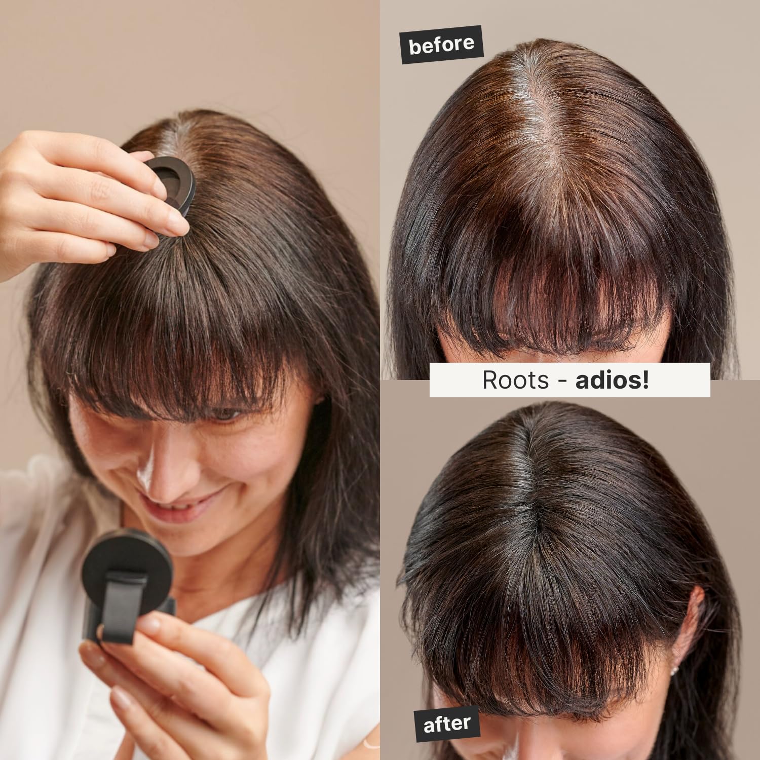 Gray IMPERIO Root Touch Up Hair Powder for Concealing Hair Loss instantly - Hairline Powder for Women & Men - Water resistant Root Cover Up for Thinning Hair in Premium Hairdressing Quality (Light Gray)