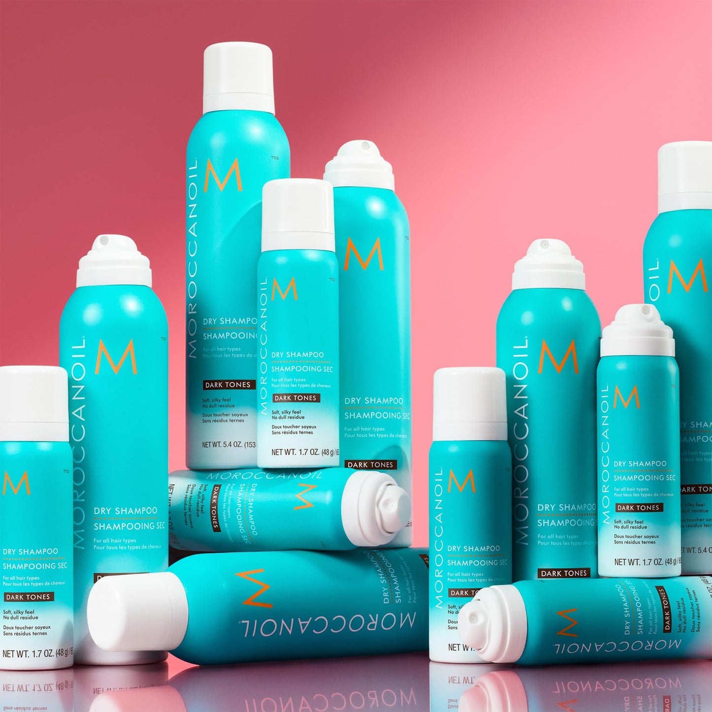 Maroon Moroccanoil Dry Shampoo Dark Tones 5.4 oz