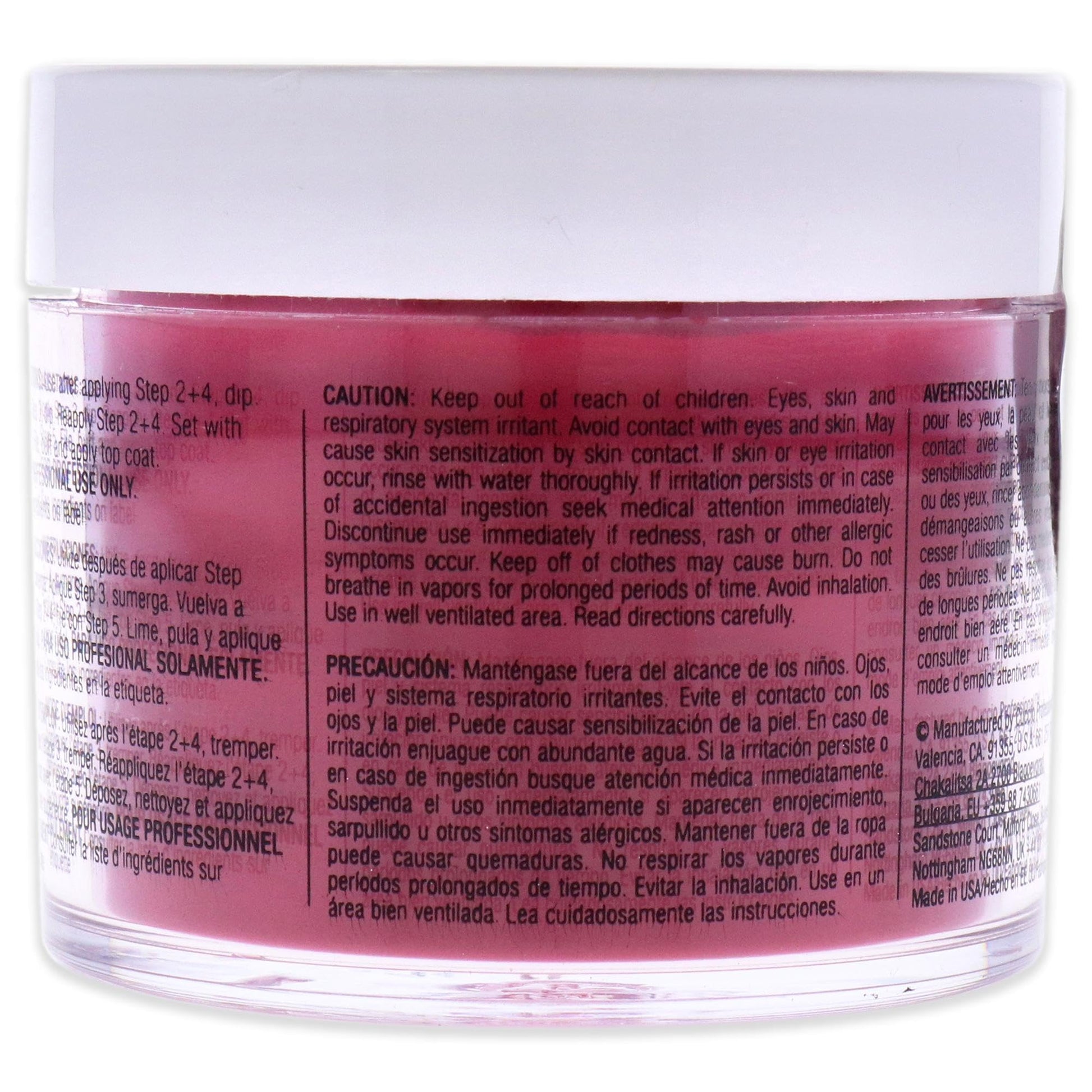 Light Gray Pro Powder Polish Nail Colour Dip System - High Resolutions by Cuccio Colour for Women - 1.6 oz Nail Powder