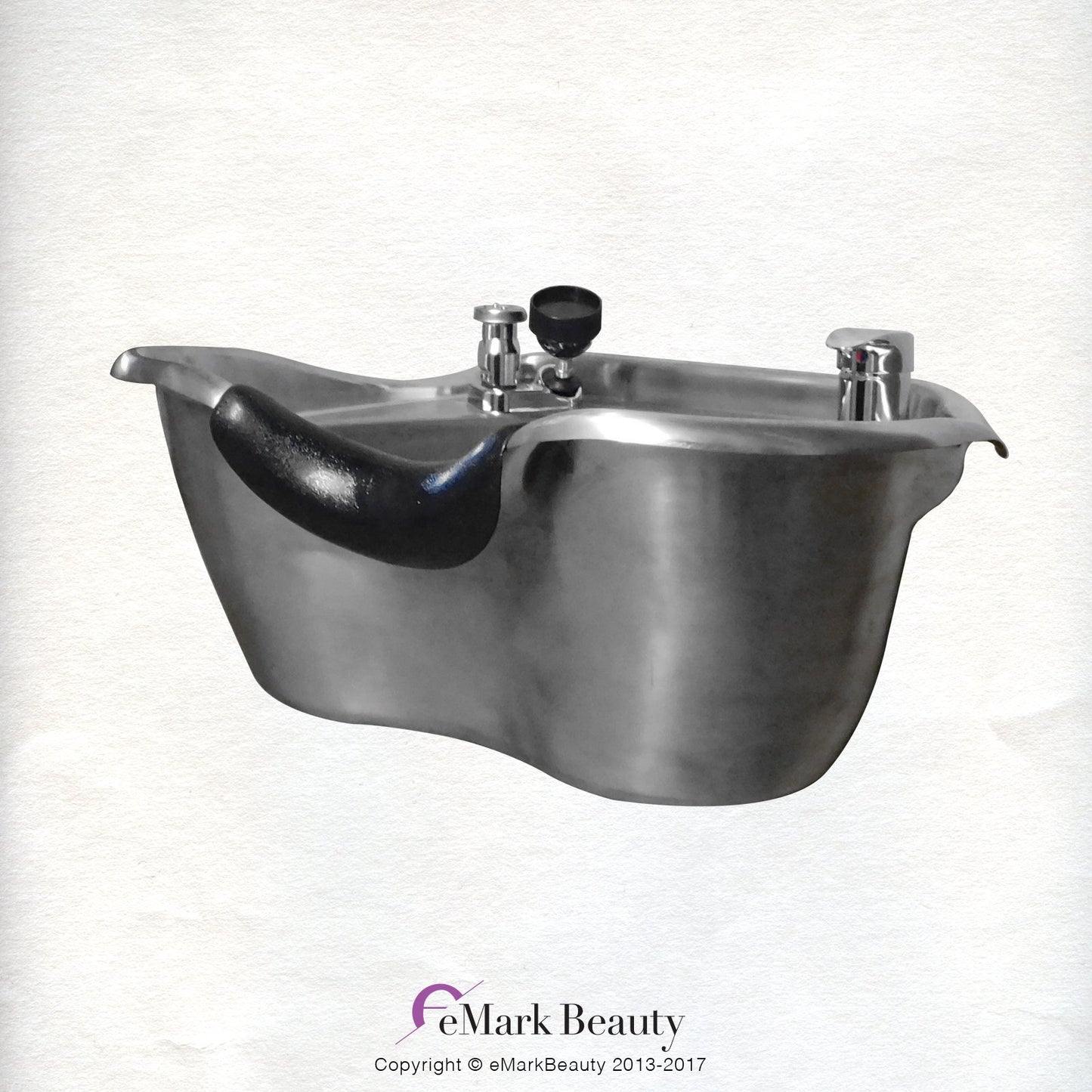 White Smoke Round Stainless Steel Brushed Shampoo Bowl Beauty Salon Sink TLC-1367
