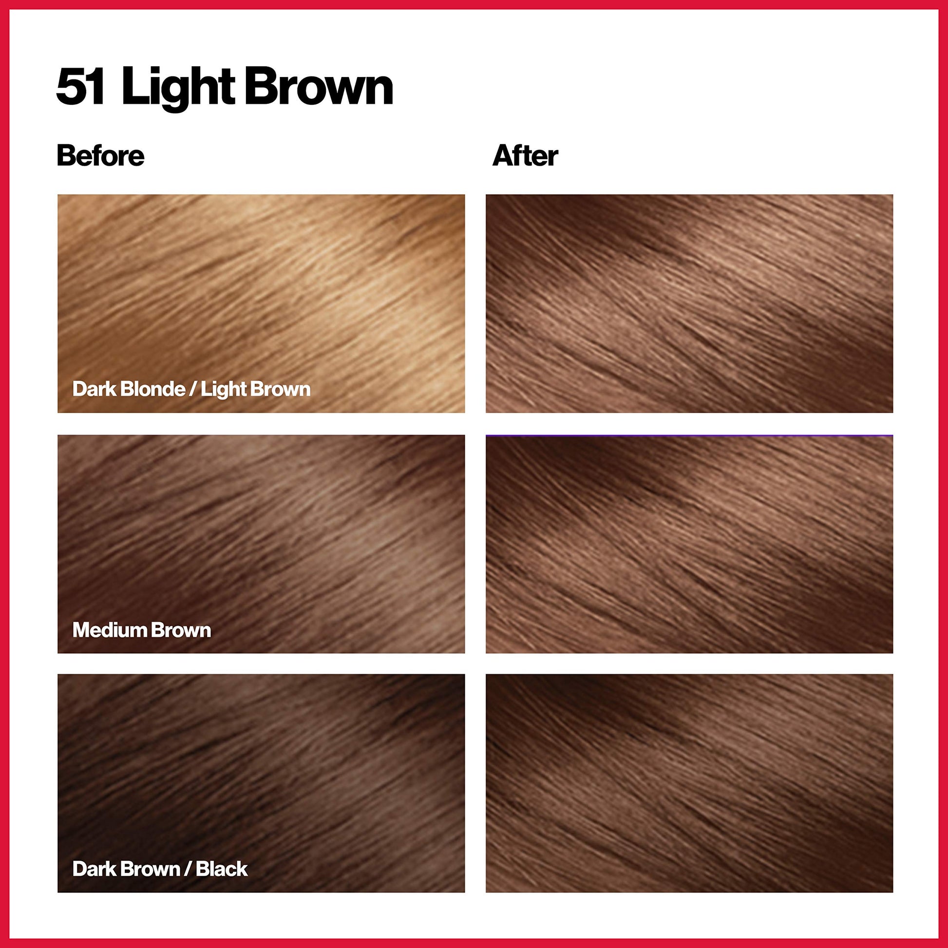 White Smoke Revlon Permanent Hair Color, Permanent Hair Dye, Colorsilk with 100% Gray Coverage, Ammonia-Free, Keratin and Amino Acids, 51 light Brown, 4.4 Oz (Pack of 3)