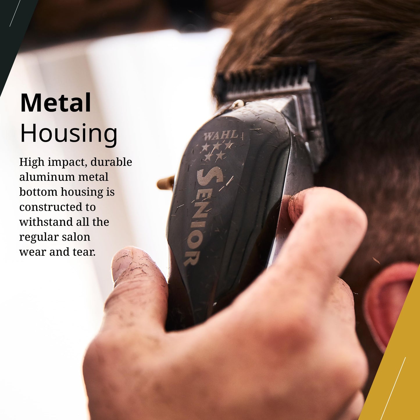 White Smoke Wahl Professional 5 Star Cordless Senior Clipper, Precision Fade Blades, Metal Housing, 80-Minute Run Time